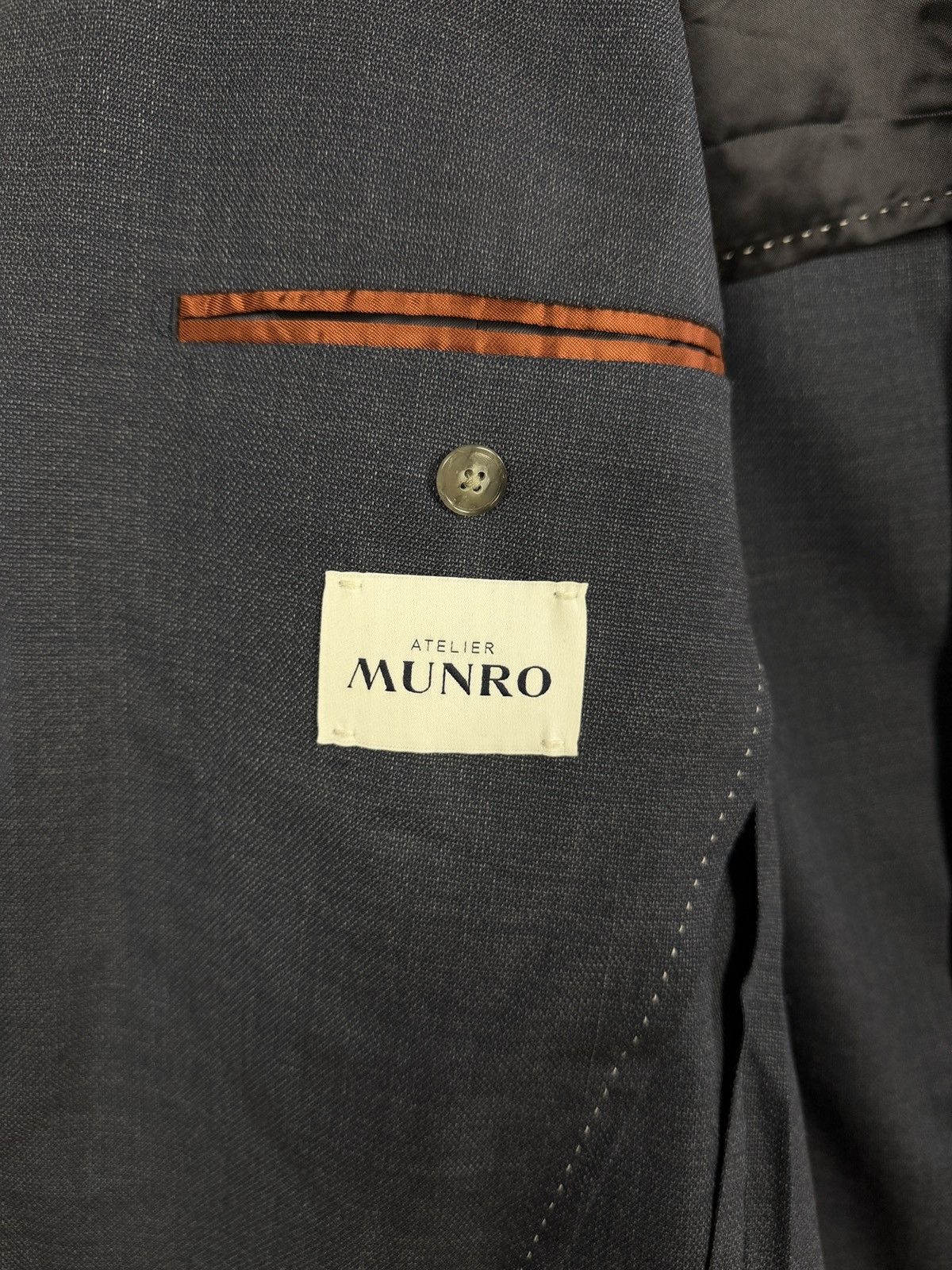 Other Atelier Munro Mario’s Blazer Jacket Wool Two Button Italy Size 48S - 8 Thumbnail
