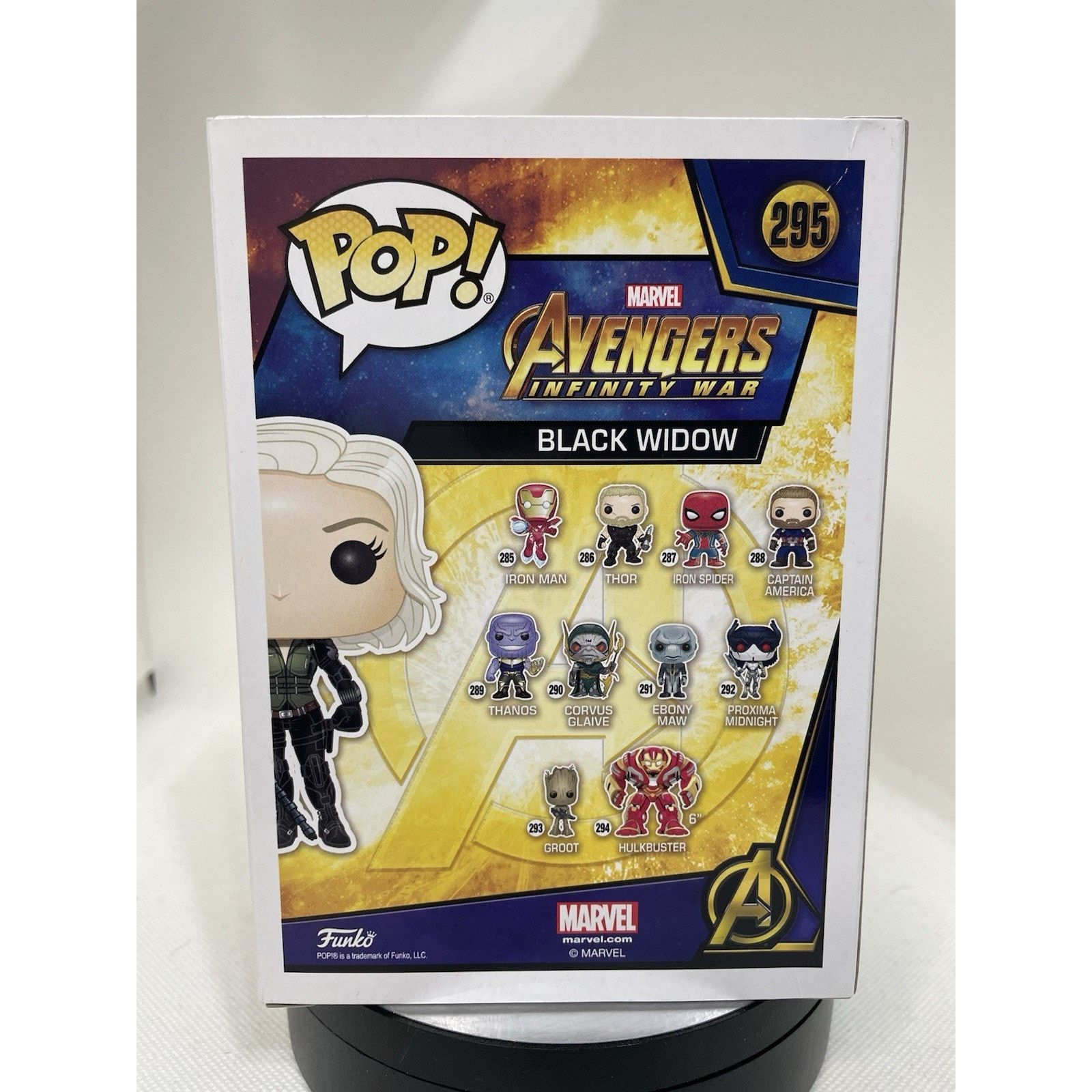 Marvel Comics Funko Pop! Vinyl: Marvel - Black Widow #295 - Near Mint Size ONE SIZE - 5 Thumbnail