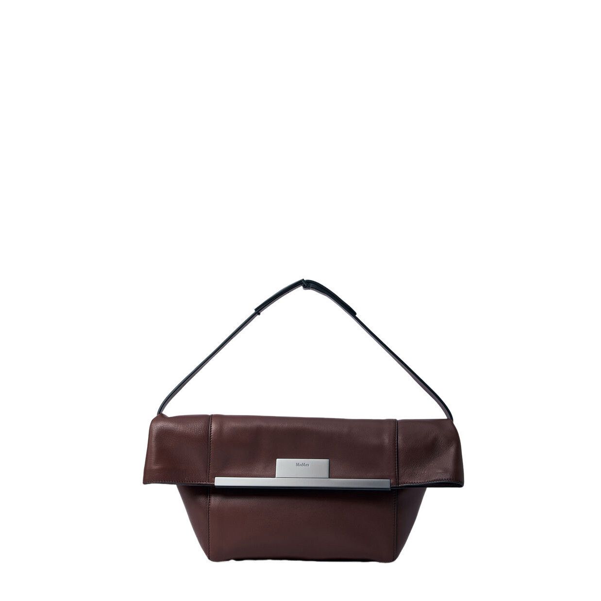 Max Mara MAX MARA Brown Leather Shoulder Bag New And Authentic Size ONE SIZE - 1 Thumbnail