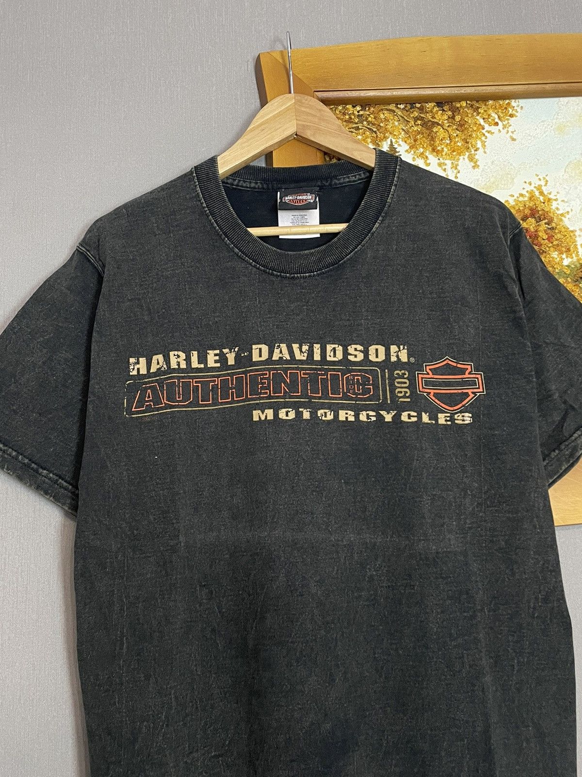 Harley Davidson × Vintage Vintage 2001 Harley Davidson New York City Washed T-shirt Size US M / EU 48-50 / 2 - 8 Thumbnail