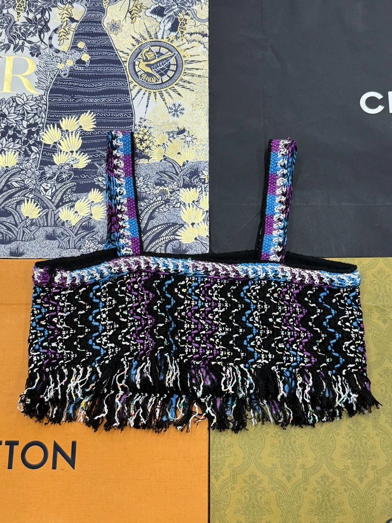 Chanel chanel Colourful tweed tassel suspenders Size XS / US 0-2 / IT 36-38 - 3 Thumbnail