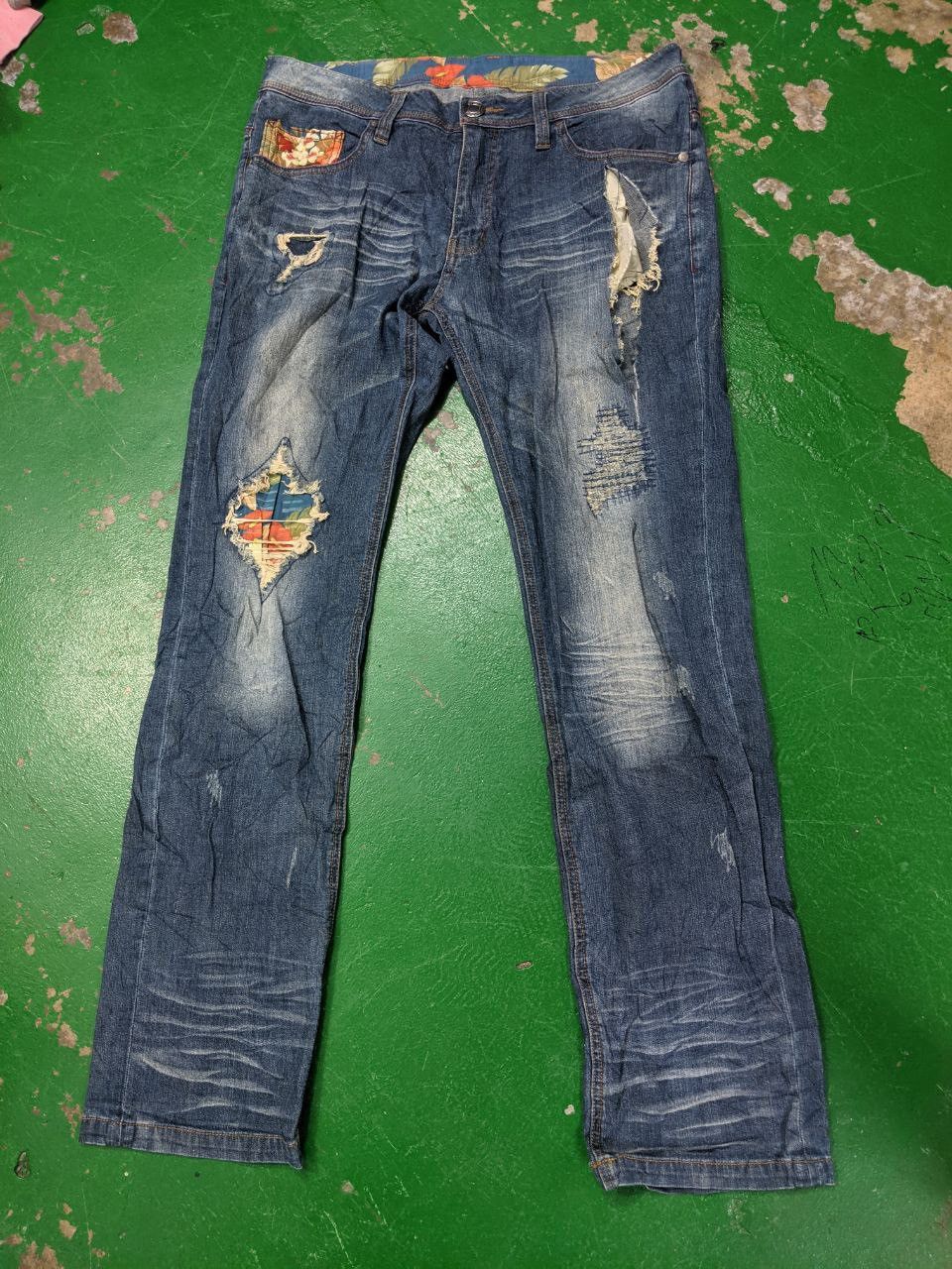 Gotcha DISTRESSED GOTCHA DENIM PANTS Size US 36 / EU 52 - 3 Thumbnail
