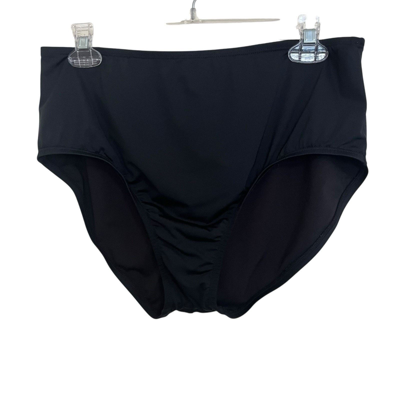 Jantzen Jantzen | Black Comfort Core Swim Brief Bottom Size 12 (XL) Size XL / US 12-14 / IT 48-50 - 4 Thumbnail
