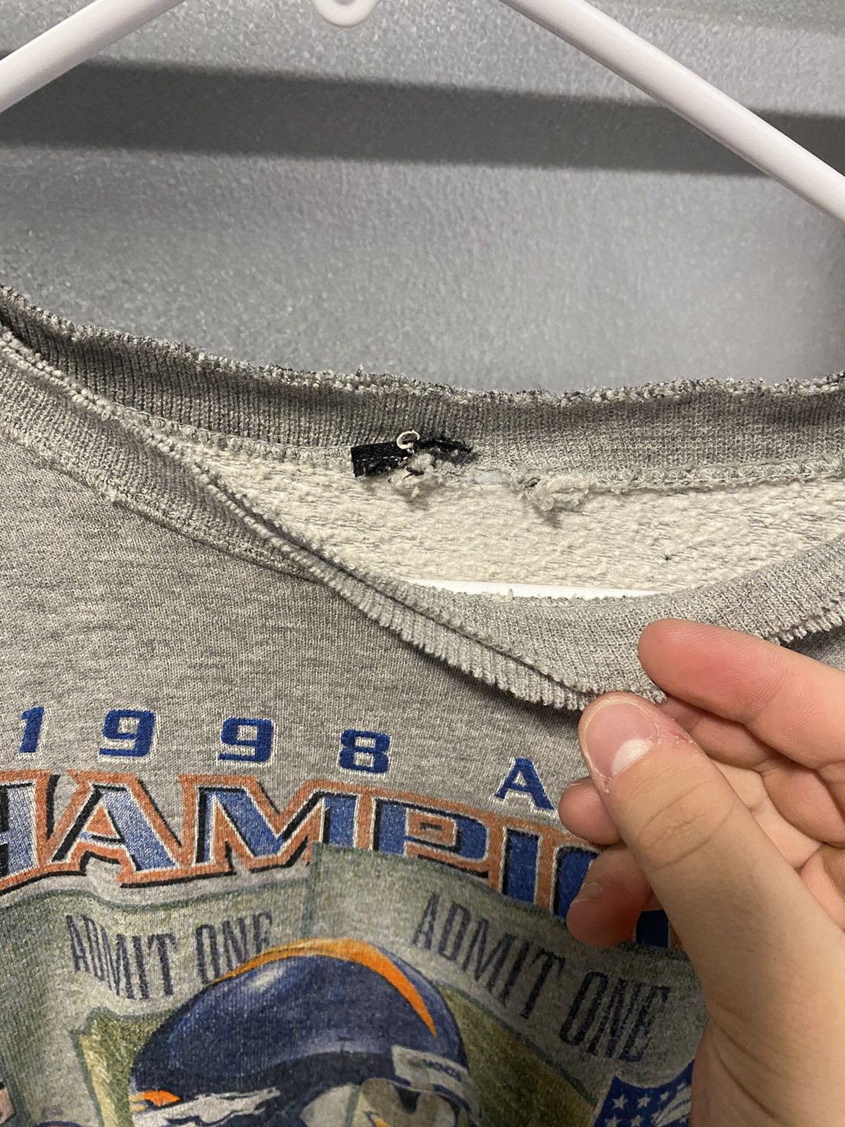 NFL × Starter × Vintage 1998 Broncos Starter Champions Sweatshirt Size US L / EU 52-54 / 3 - 3 Thumbnail