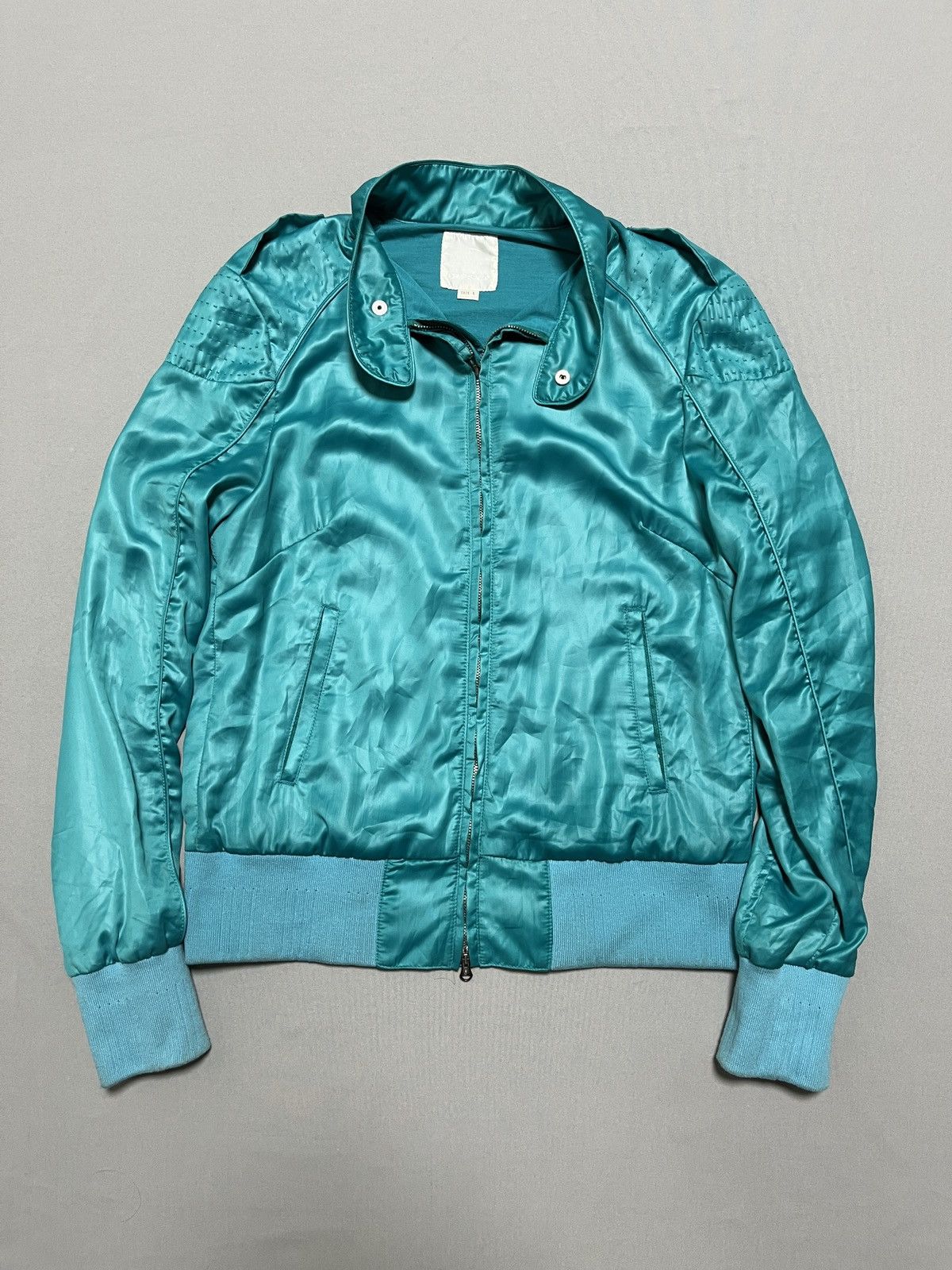 Diesel Diesel Turquoise Liquid Space Super Rare Bomber Jacket Size L / US 10 / IT 46 - 1 Thumbnail
