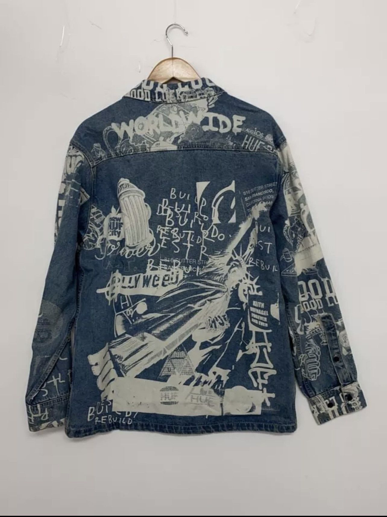 Huf × Vintage HUF Twenty Denim Mens Shirt Jacket - Medium Size US M / EU 48-50 / 2 - 1 Thumbnail
