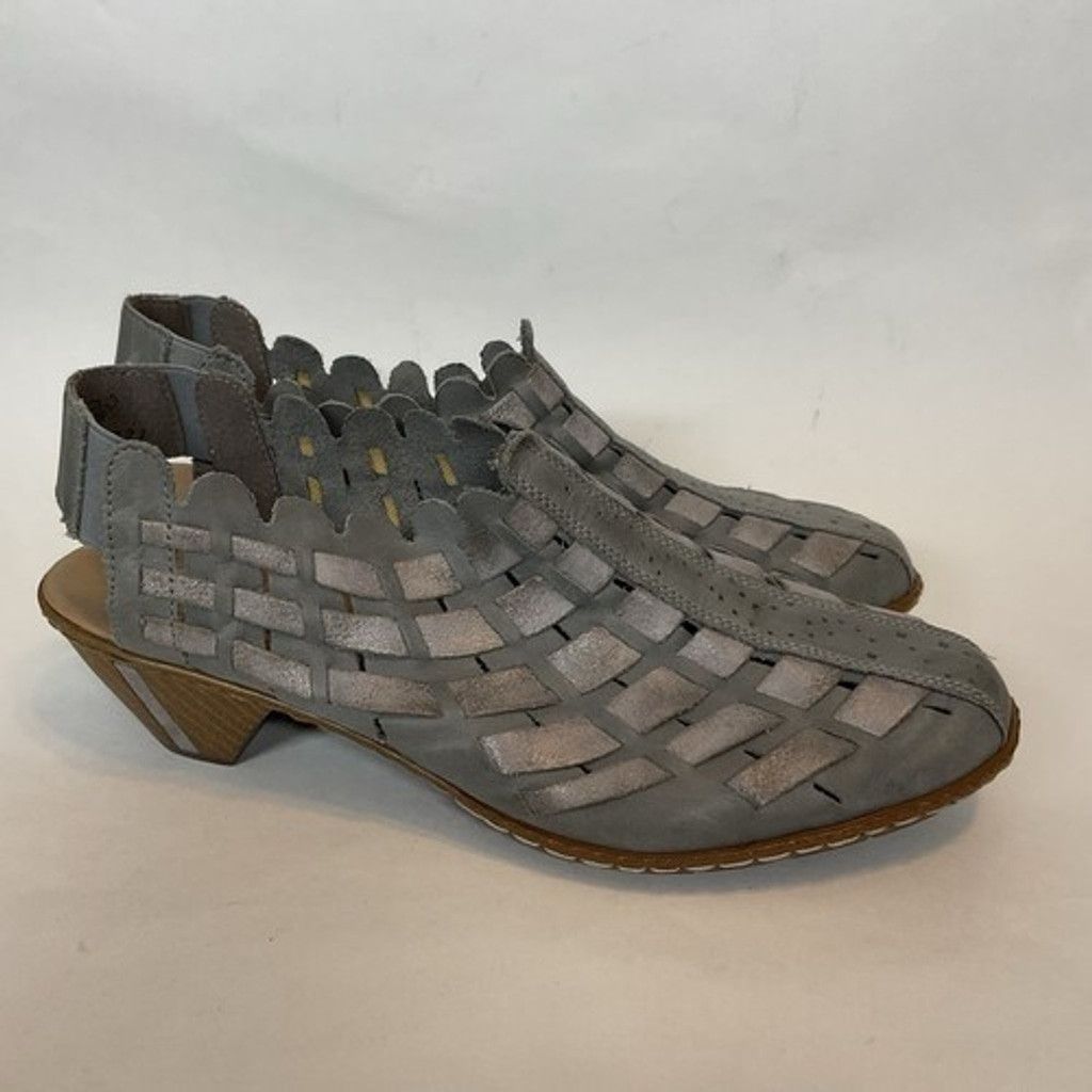 Rieker Rieker Sina Soft Weaven Leath Slingback Shoes Women 41/US9.5 Size US 11 / IT 41 - 11 Thumbnail