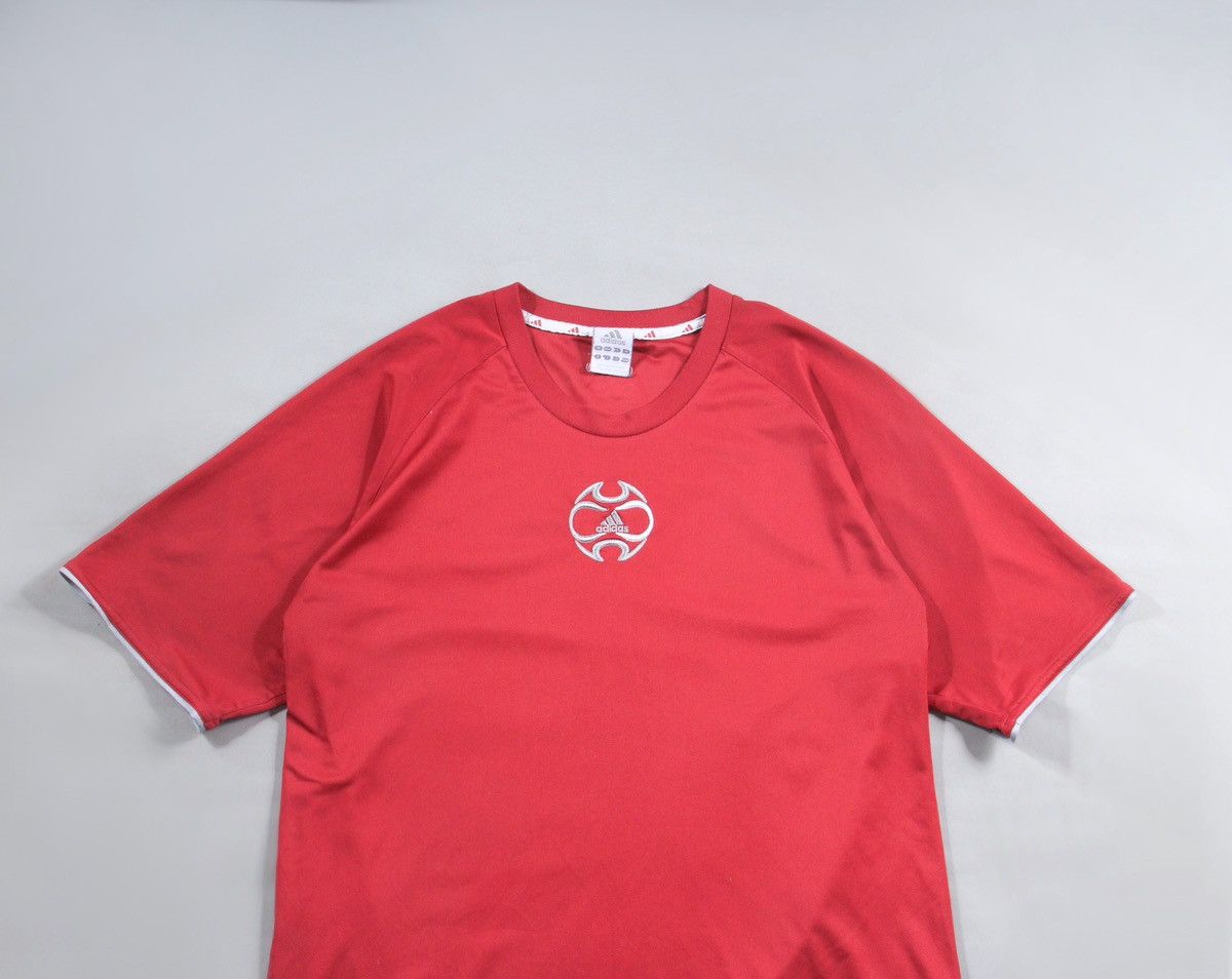 Adidas Adidas Vintage Shirt Tee Soccer Football Red Retro 90s L Size US L / EU 52-54 / 3 - 2 Thumbnail