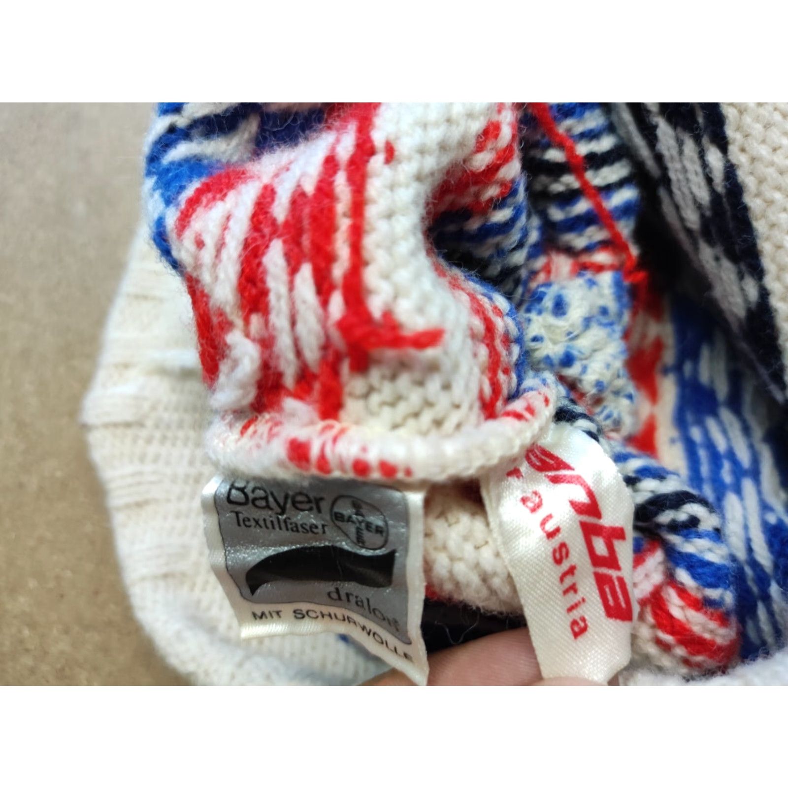 Vintage Anba Beanie Hat One Size Knit Wool Lightweight Vintage Unisex Adults Outdoor Ski Style Mens Womens Size ONE SIZE - 6 Thumbnail