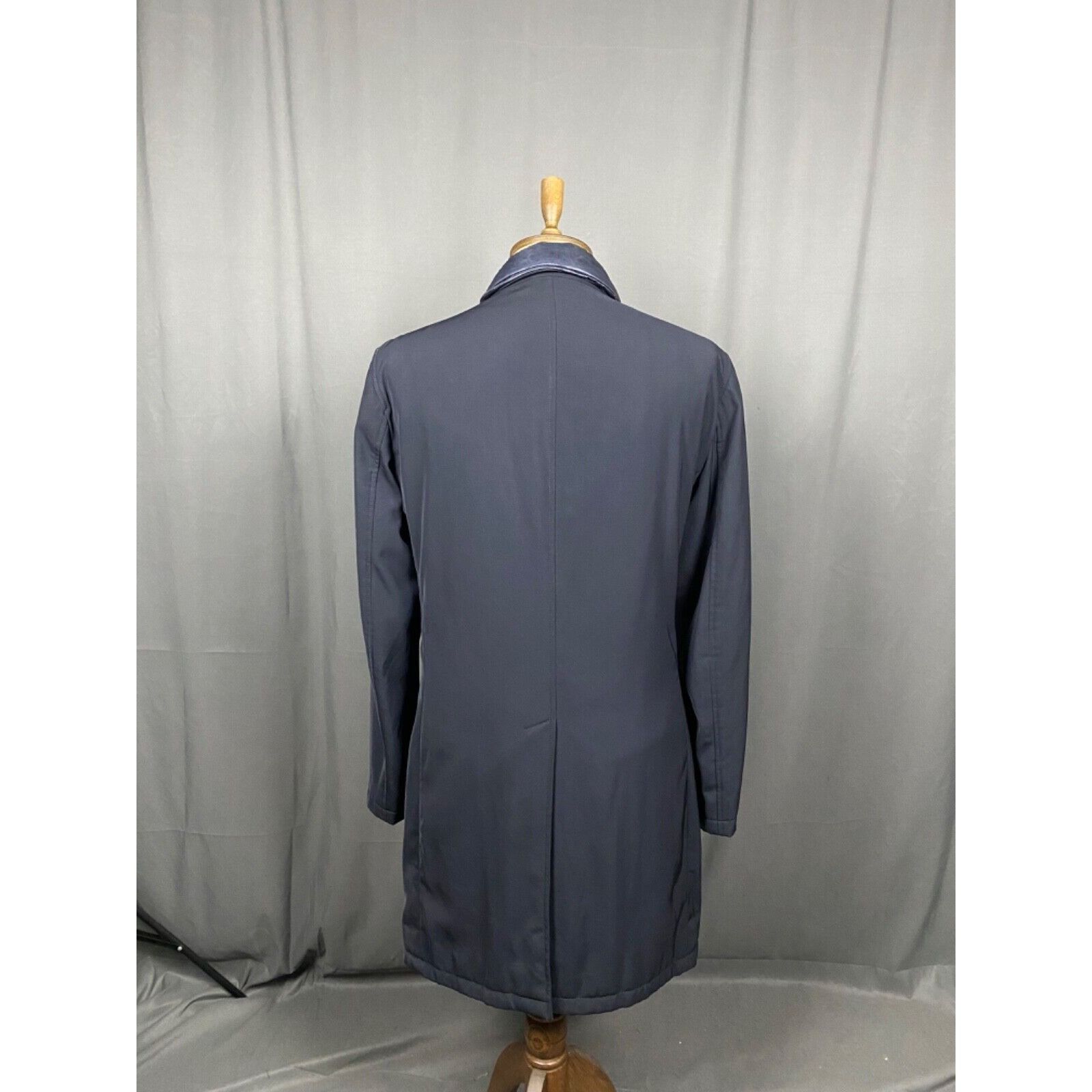 Herno Herno Men's Blue Lined Down Insulated Long Coat Size L-XL Size US L / EU 52-54 / 3 - 8 Thumbnail