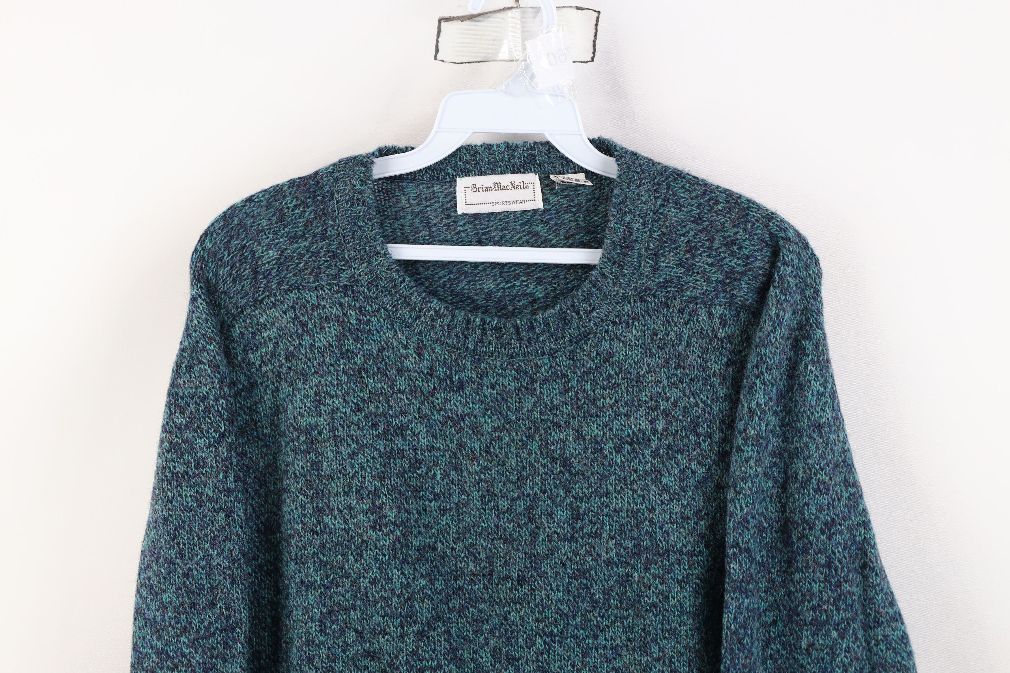 Vintage Vintage 70s Streetwear Fleck Wool Knit Crewneck Sweater Size L / US 10 / IT 46 - 2 Thumbnail