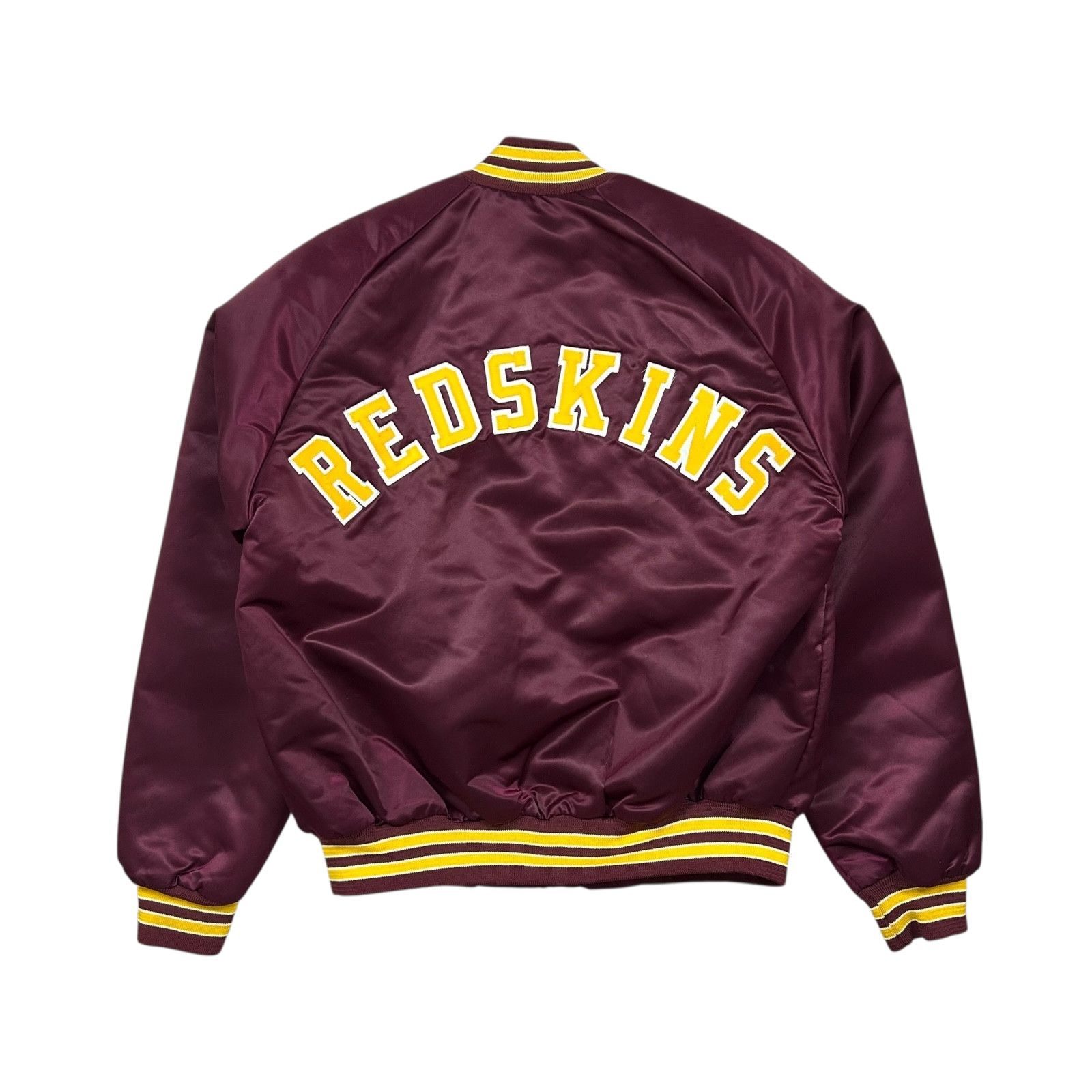 NFL 90s WASHINGTON REDSKINS LOCKER LINE SATIN JACKET SPELL OUT Size US M / EU 48-50 / 2 - 1 Thumbnail