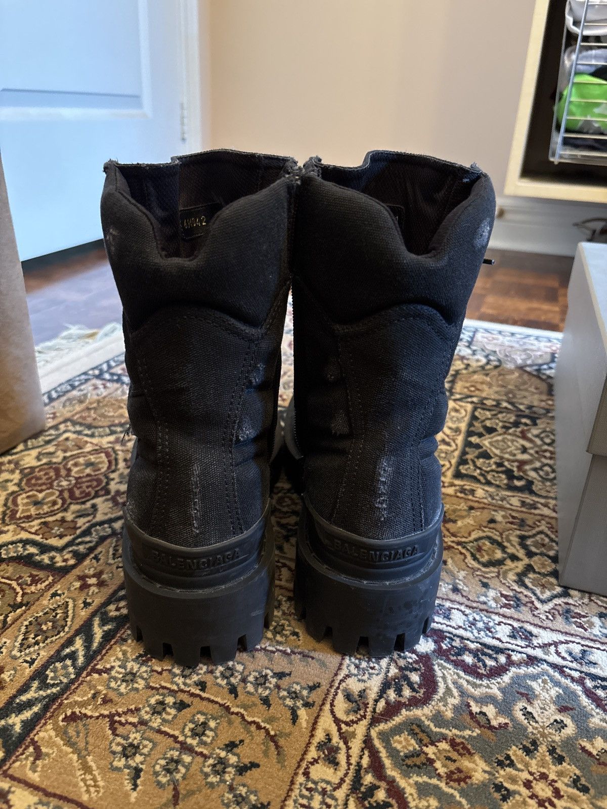 Balenciaga Balenciaga combat strike canvas boots Size US 8.5 / EU 41-42 - 5 Thumbnail