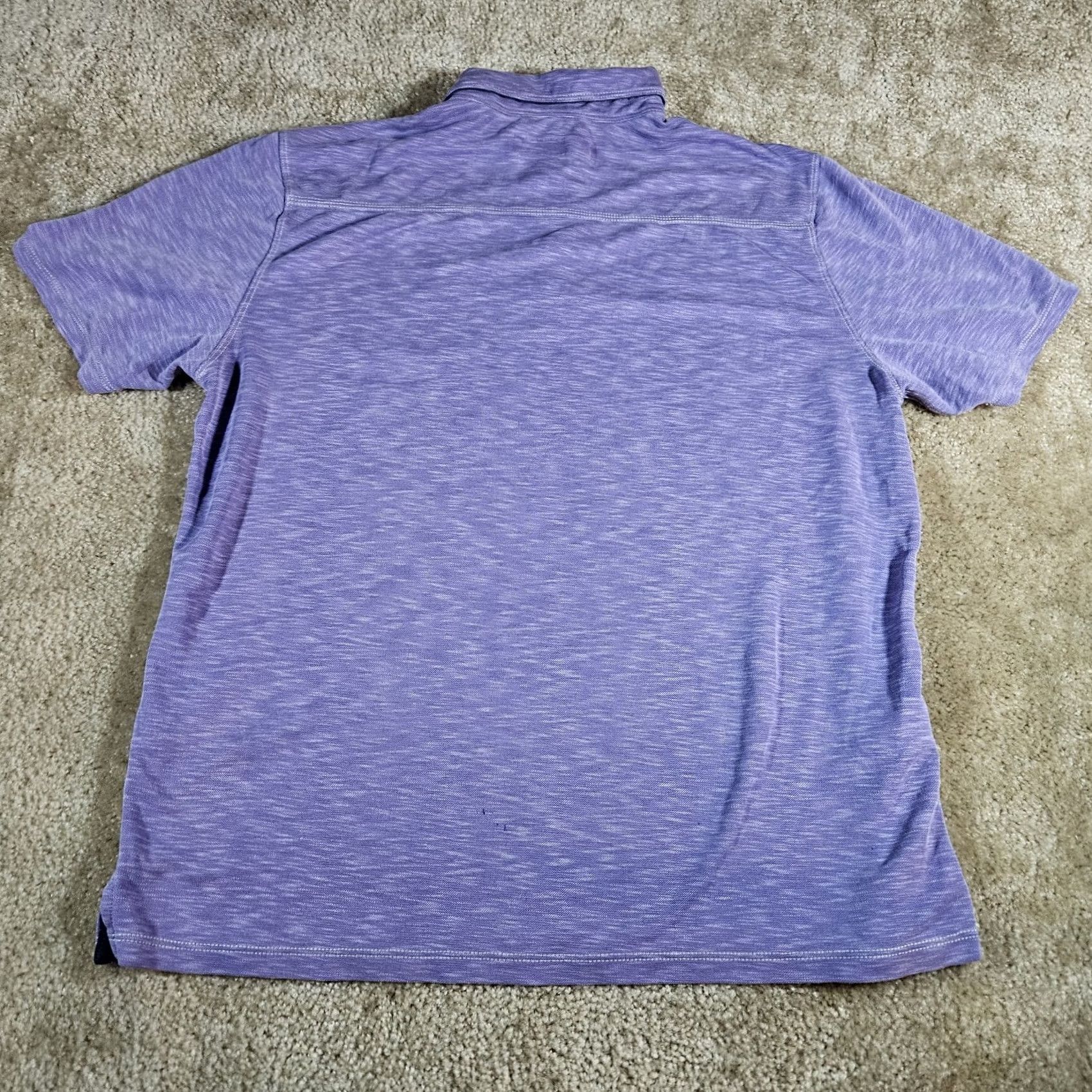 Tommy Bahama Tommy Bahama Shirt Adult M Purple Short Sleeve Polo Mens Modal Blend Beach Casual Travel Golf Size US XL / EU 56 / 4 - 2 Thumbnail