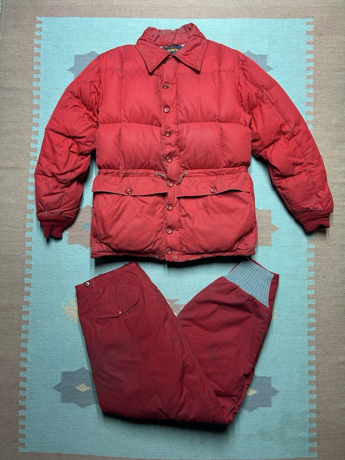 Vintage 1950s Eddie Bauer Kara Koram jacket pants set goose down S/M Size US S / EU 44-46 / 1 - 1 Thumbnail