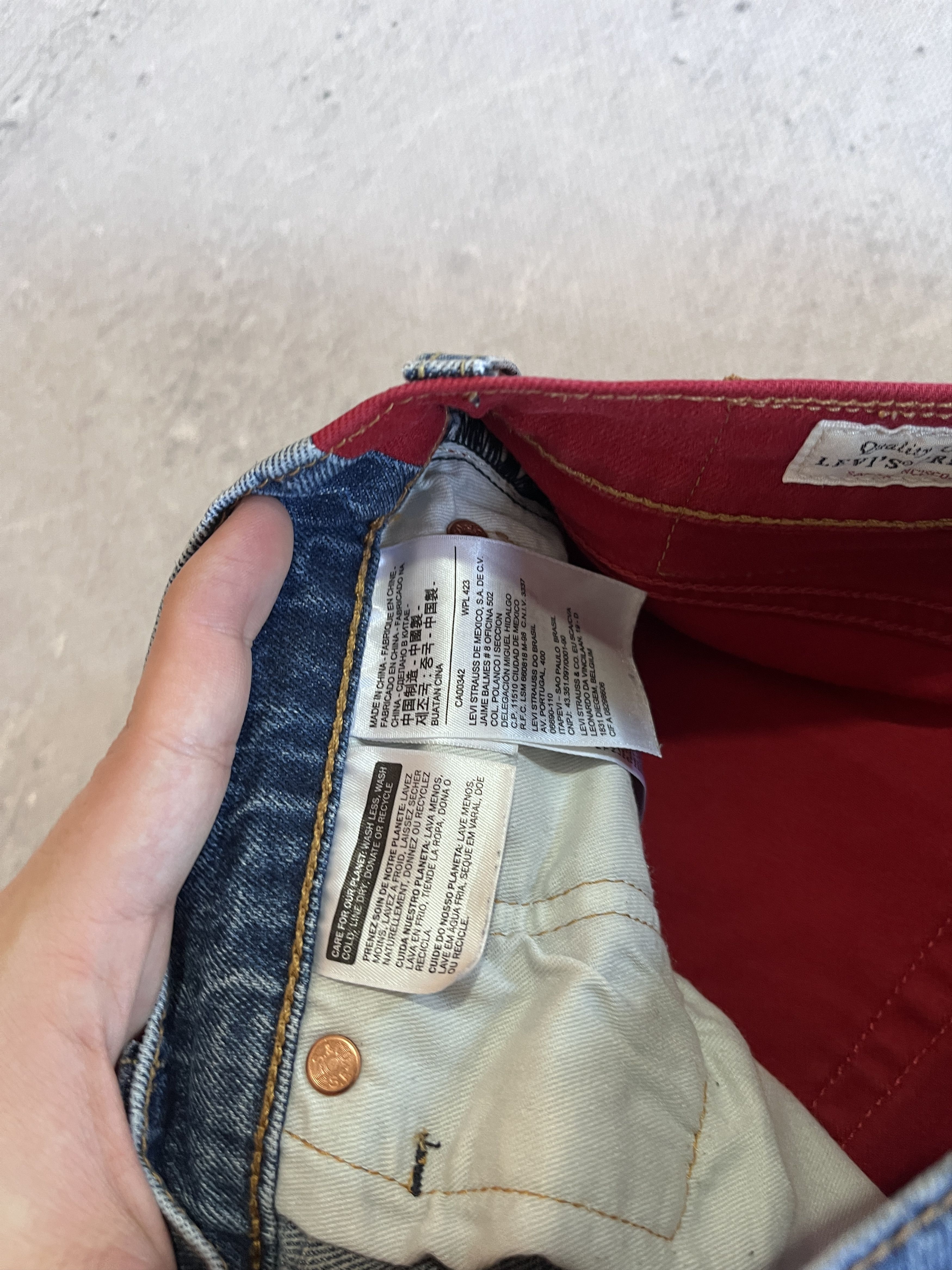 Levi's LEVI'S 541 ATHLETIC TAPER COLORBLOCK STRAIGHT DENIM PANTS Size US 29 - 11 Thumbnail