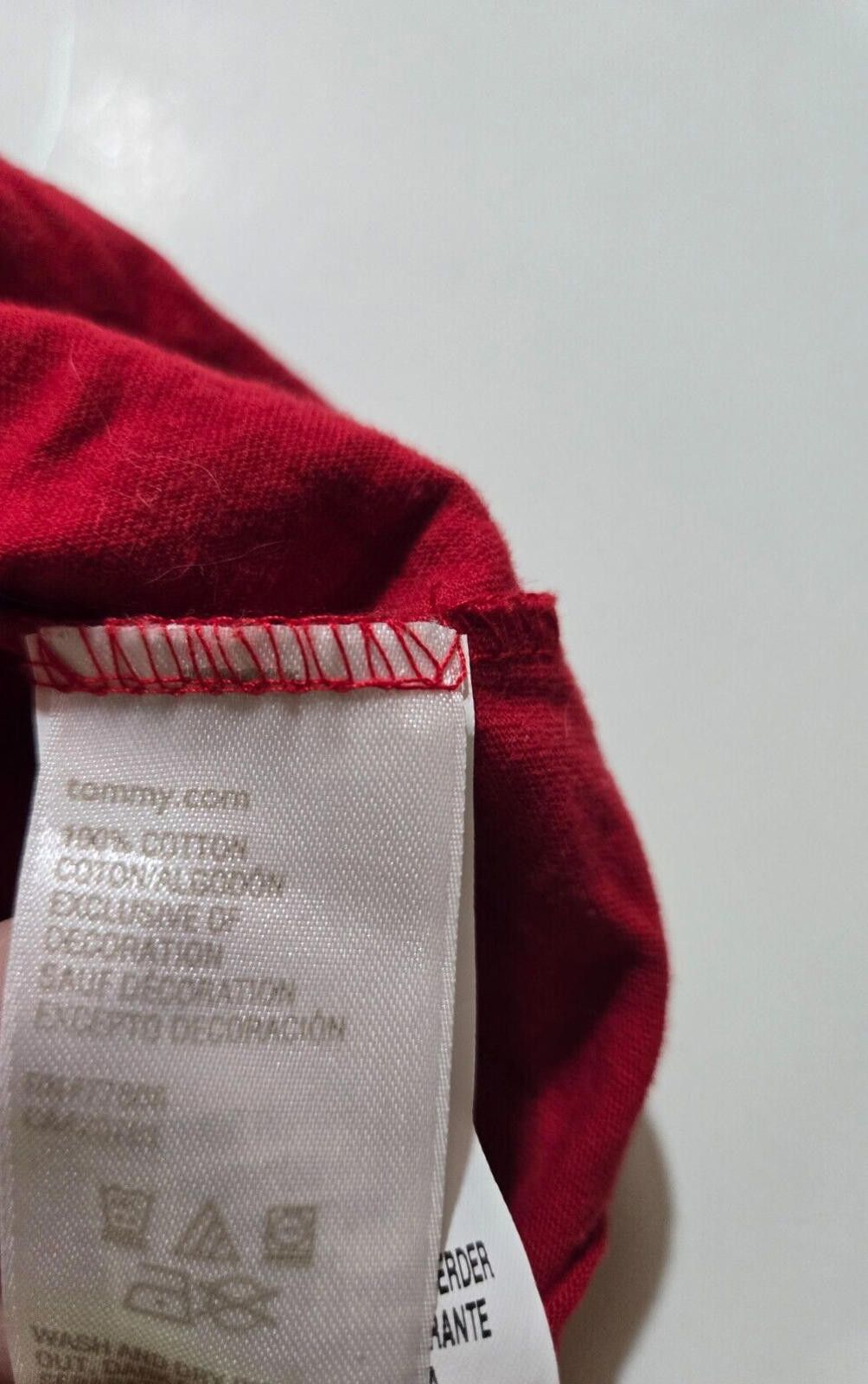 Tommy Hilfiger Womens Tommy Hilfiger T-Shirt Top Spellout Y2K Vintage EUC Size L / US 10 / IT 46 - 5 Thumbnail