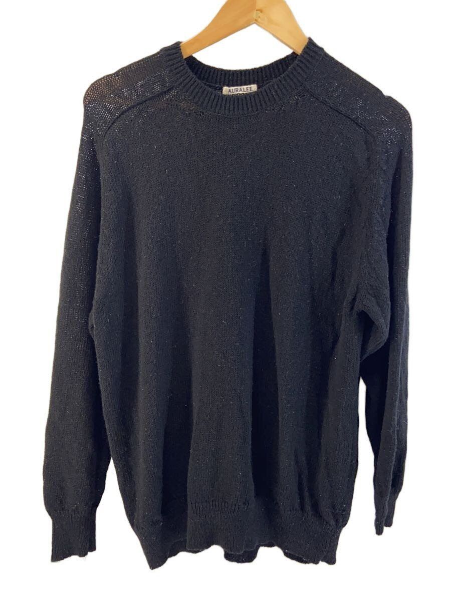 Auralee Shetland Wool/Cashmere Knit Cardigan - Black - Size 5