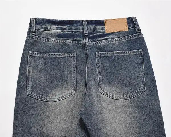 VIBE American washed men's street loose gradient bootcut jeans Size US 32 / EU 48 - 5 Thumbnail