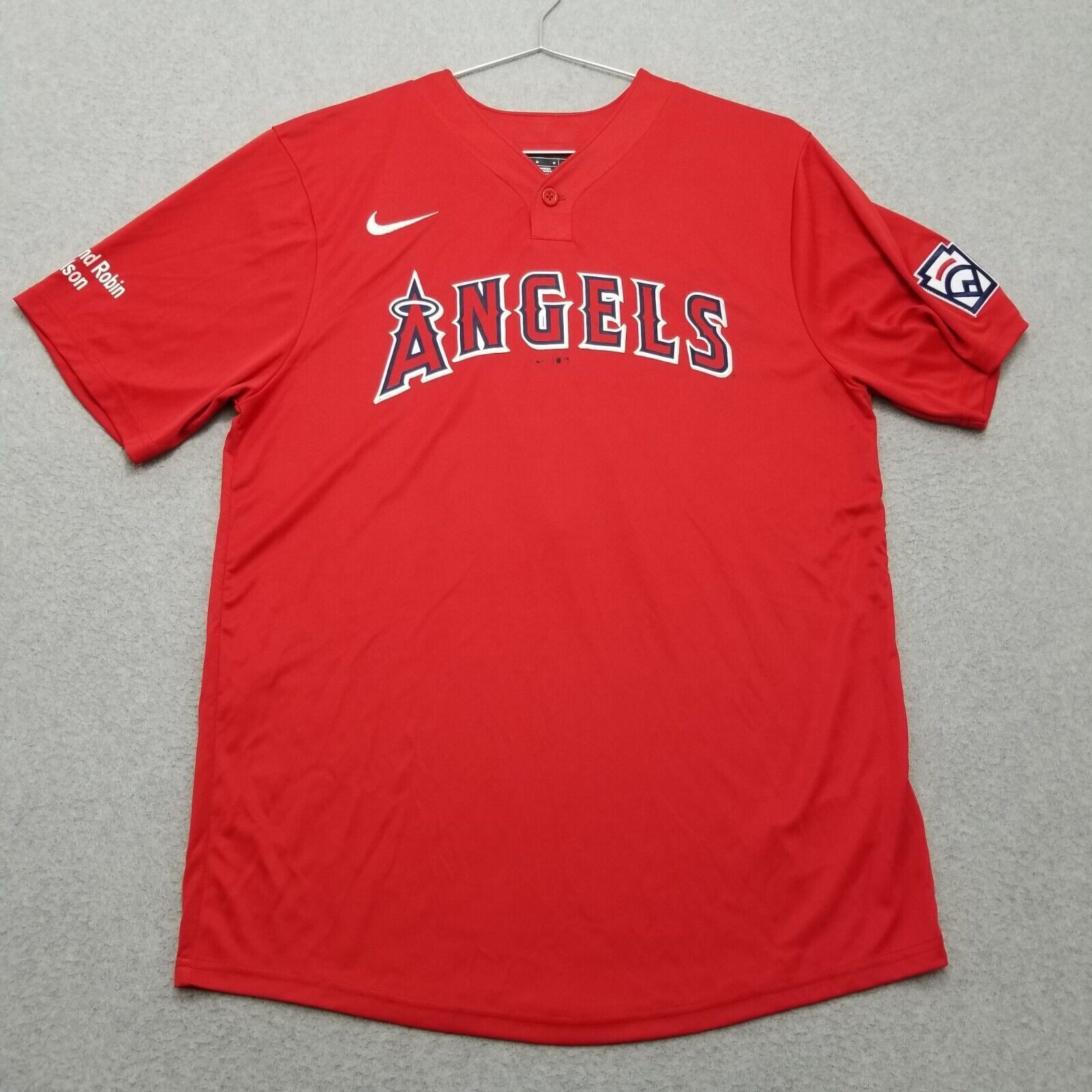 Nike Los Angeles Anaheim Angels Jersey Mens Medium Henley Nike 6 | Grailed