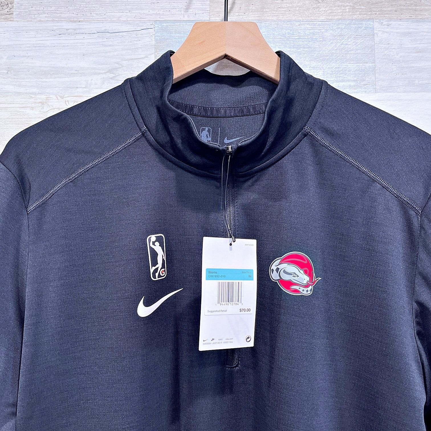 NBA × Nike Rio Grande Valley Vipers NBA G League Nike Pullover Black M Size US M / EU 48-50 / 2 - 2 Thumbnail