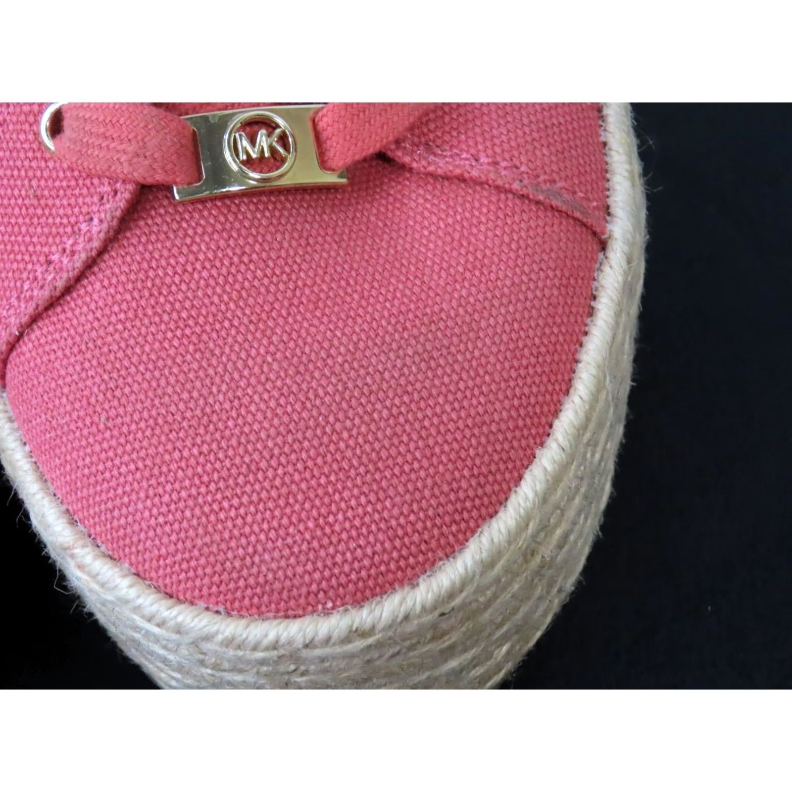 Michael Kors Michael Kors LIBBY Cotton Canvas Espadrille Platform Sneakers Women's Size 10M Pink Platform Espadrille Sneakers Mens Womens Girls Size US 10 / IT 40 - 3 Thumbnail