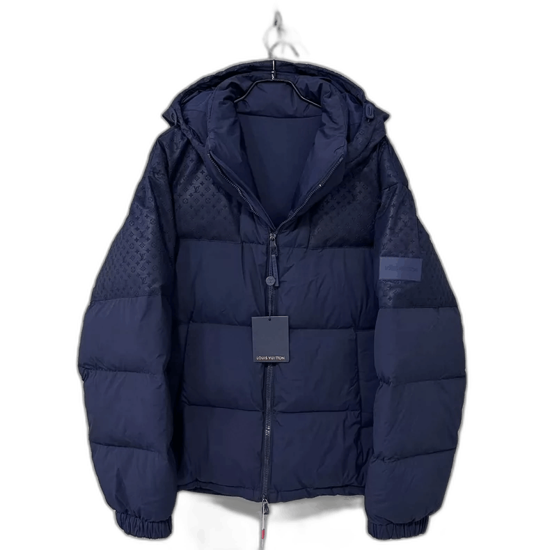 Louis Vuitton Blue Logo Puffer Jacket by Louis Vuitton Size US L / EU 52-54 / 3 - 1 Thumbnail