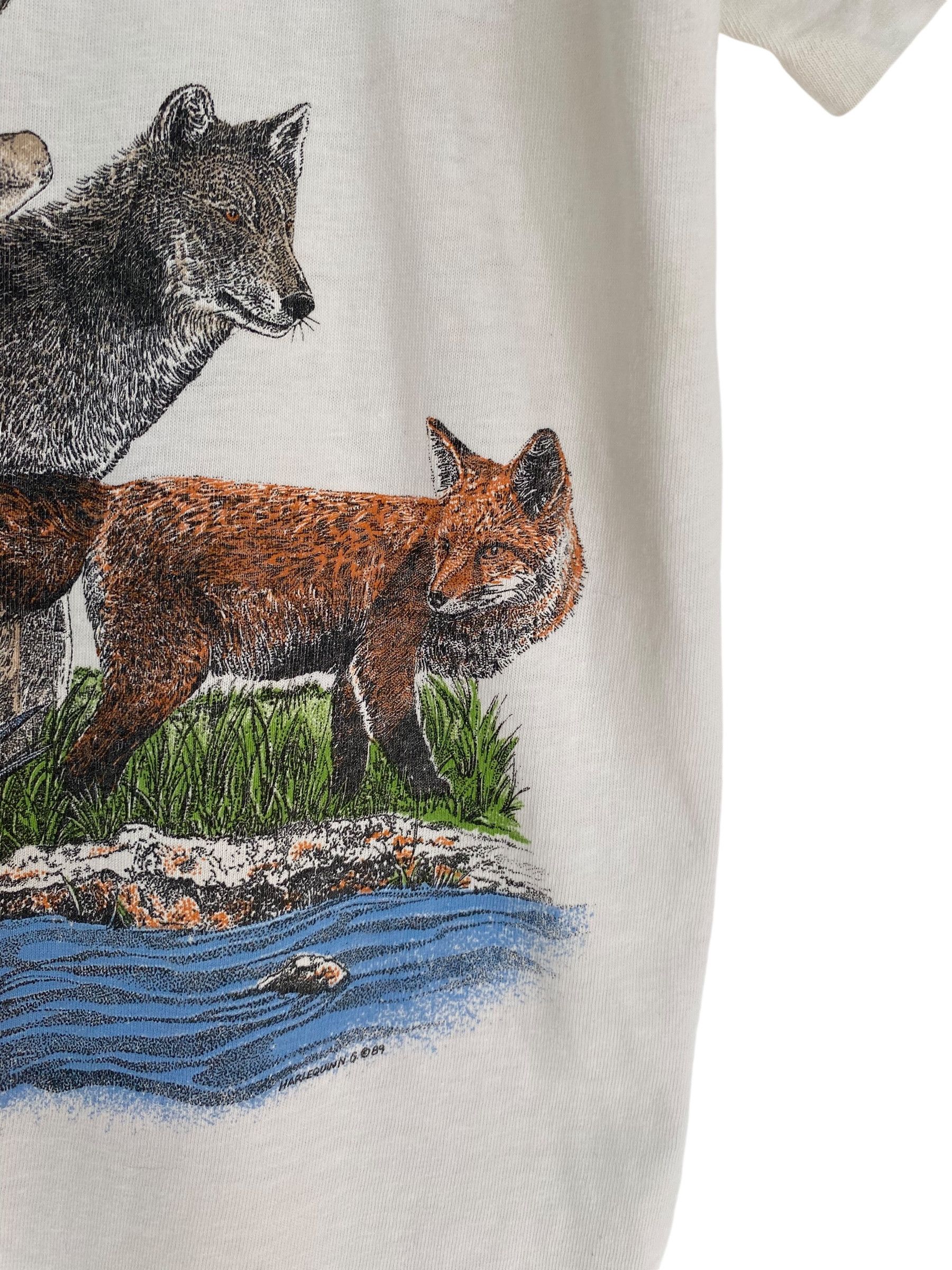 Vintage 1989 Animal print doublesided single stitch tee Size US M / EU 48-50 / 2 - 3 Thumbnail