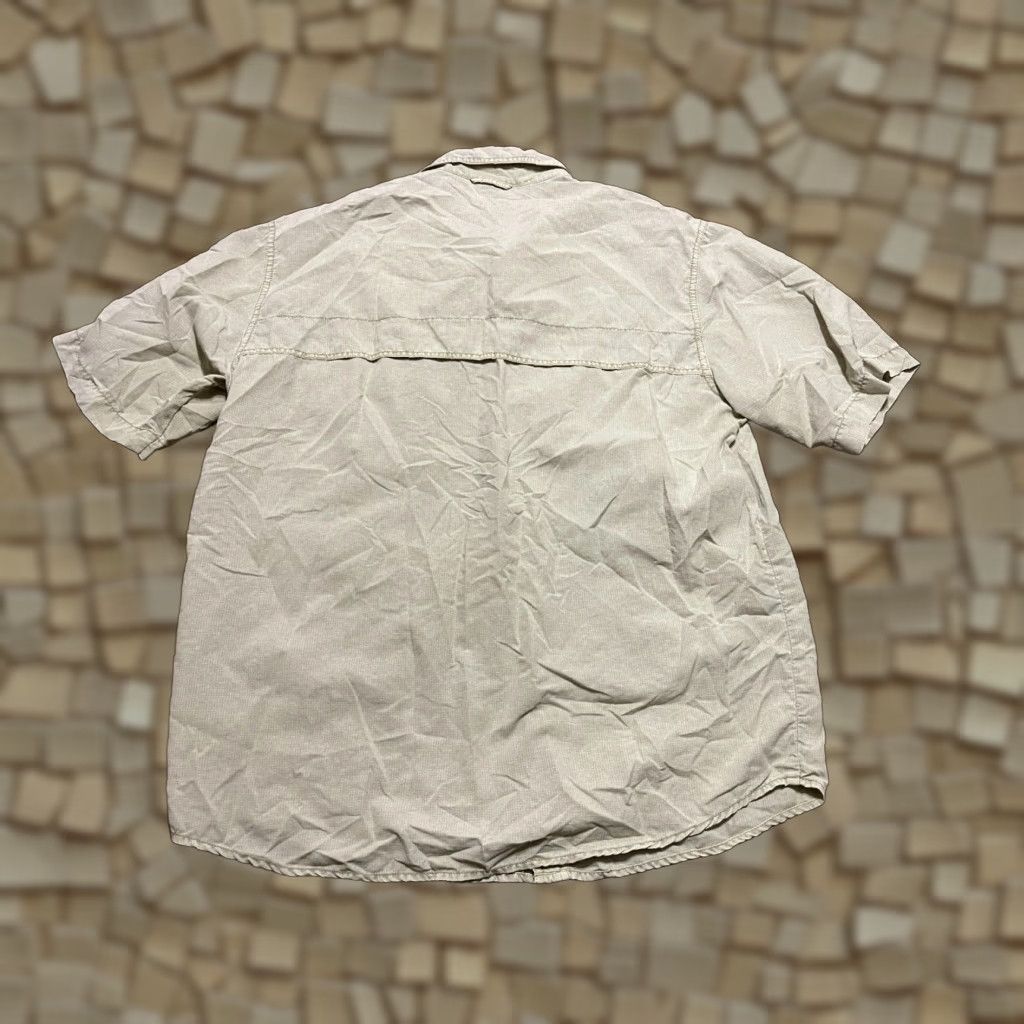 Vintage White Sierra Shirt Men M Brown Button-Up Short Sleeve Pockets Casual Regular Vintage: No (adapt to rules) Size US M / EU 48-50 / 2 - 1 Thumbnail