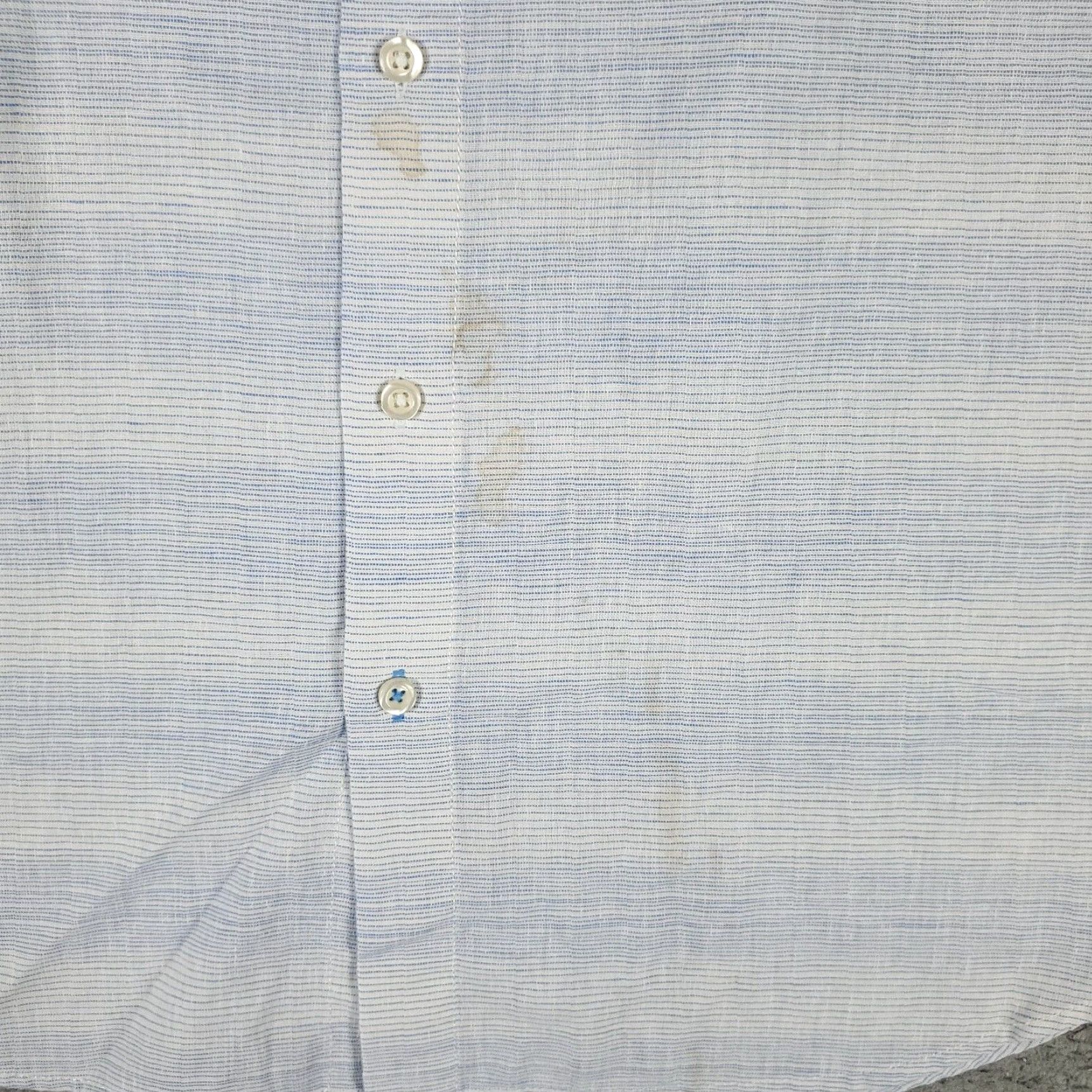 Tommy Bahama Tommy Bahama Blue Striped Linen Button-Up Shirt Mens Large Long Sleeve Casual Size US L / EU 52-54 / 3 - 3 Thumbnail