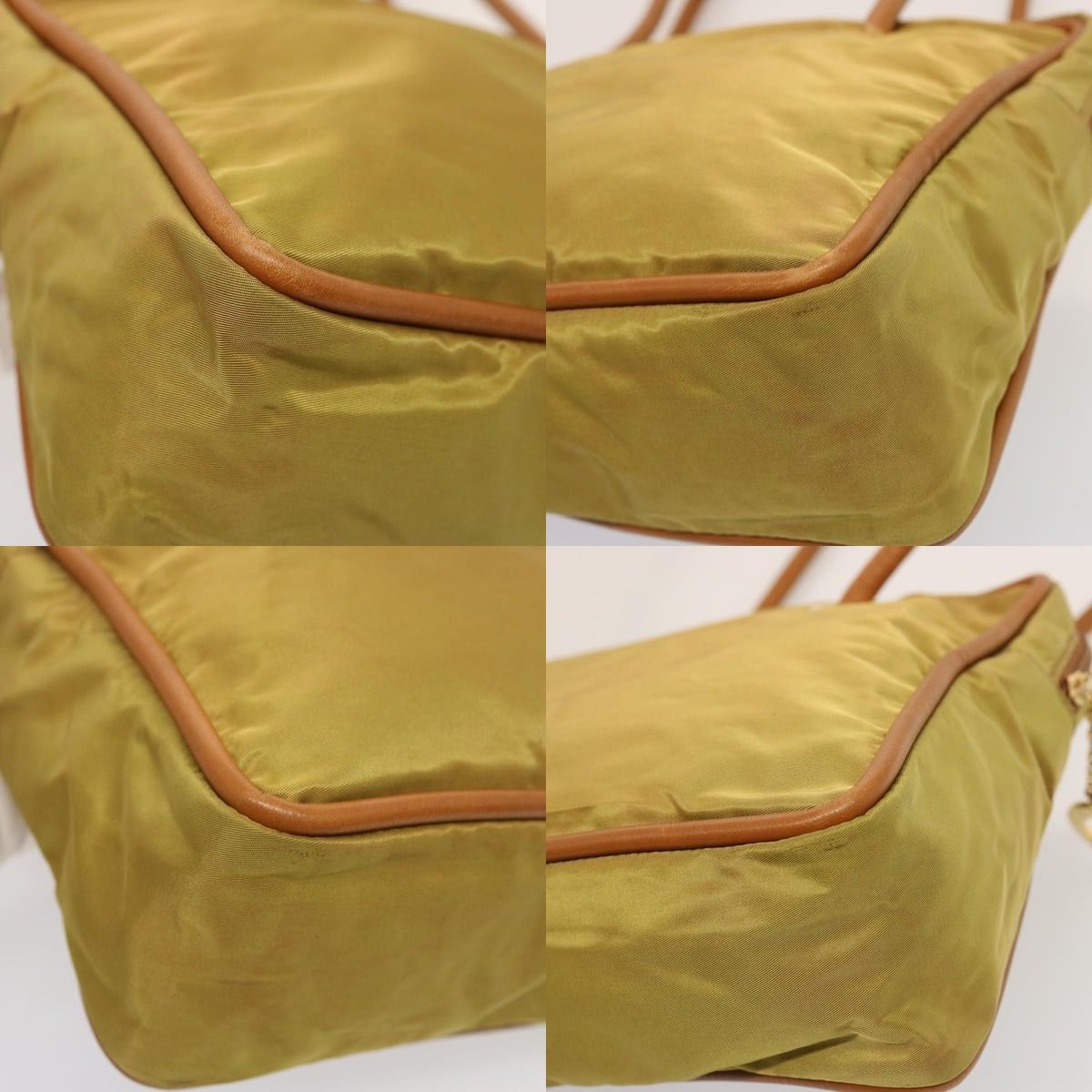 Celine CELINE Shoulder Bag Nylon Khaki Size ONE SIZE - 10 Thumbnail