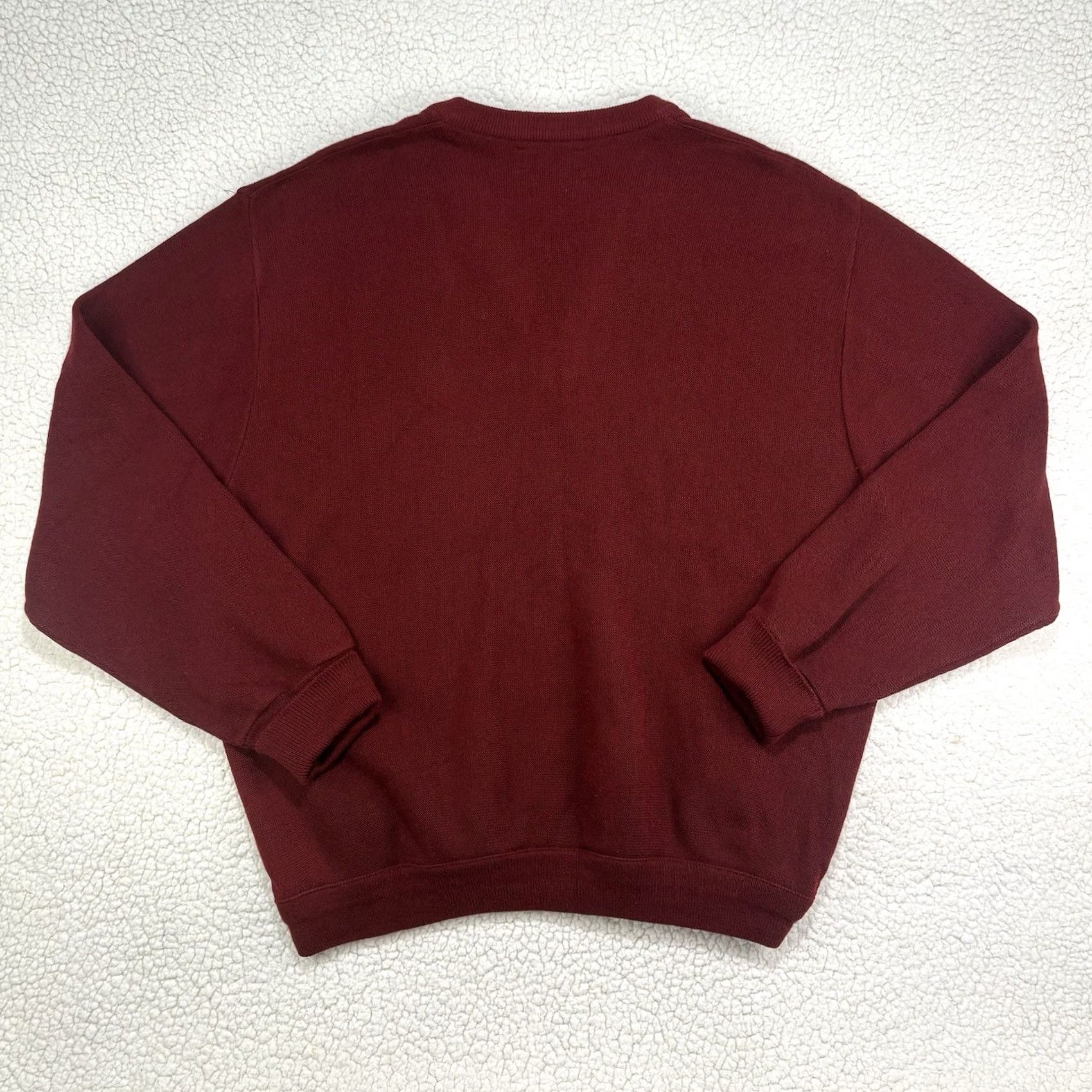 Izod VINTAGE IZOD Sweater Mens XXL Pullover V-Neck Acrylic Golf Crest USA Maroon Size US XXL / EU 58 / 5 - 6 Thumbnail