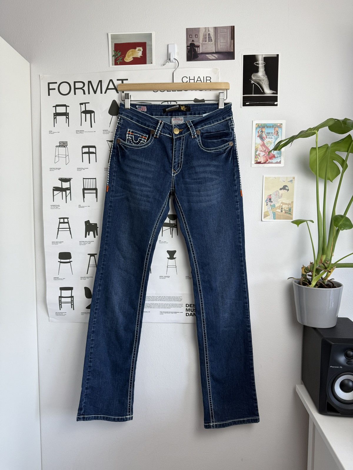 True Religion True religion flared denim pants 31 skate chief keef opium Size 31" - 2 Thumbnail