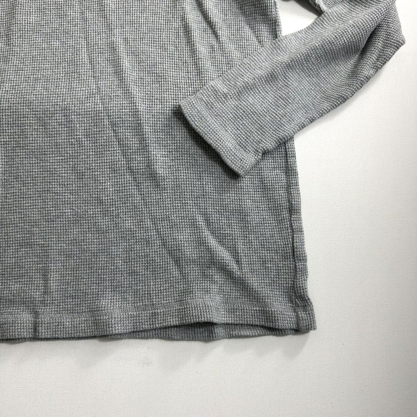 Tommy Hilfiger Tommy Hilfiger Waffle Thermal Knit Shirt Pullover Large Gray Long Sleeve Mens Size US L / EU 52-54 / 3 - 4 Thumbnail