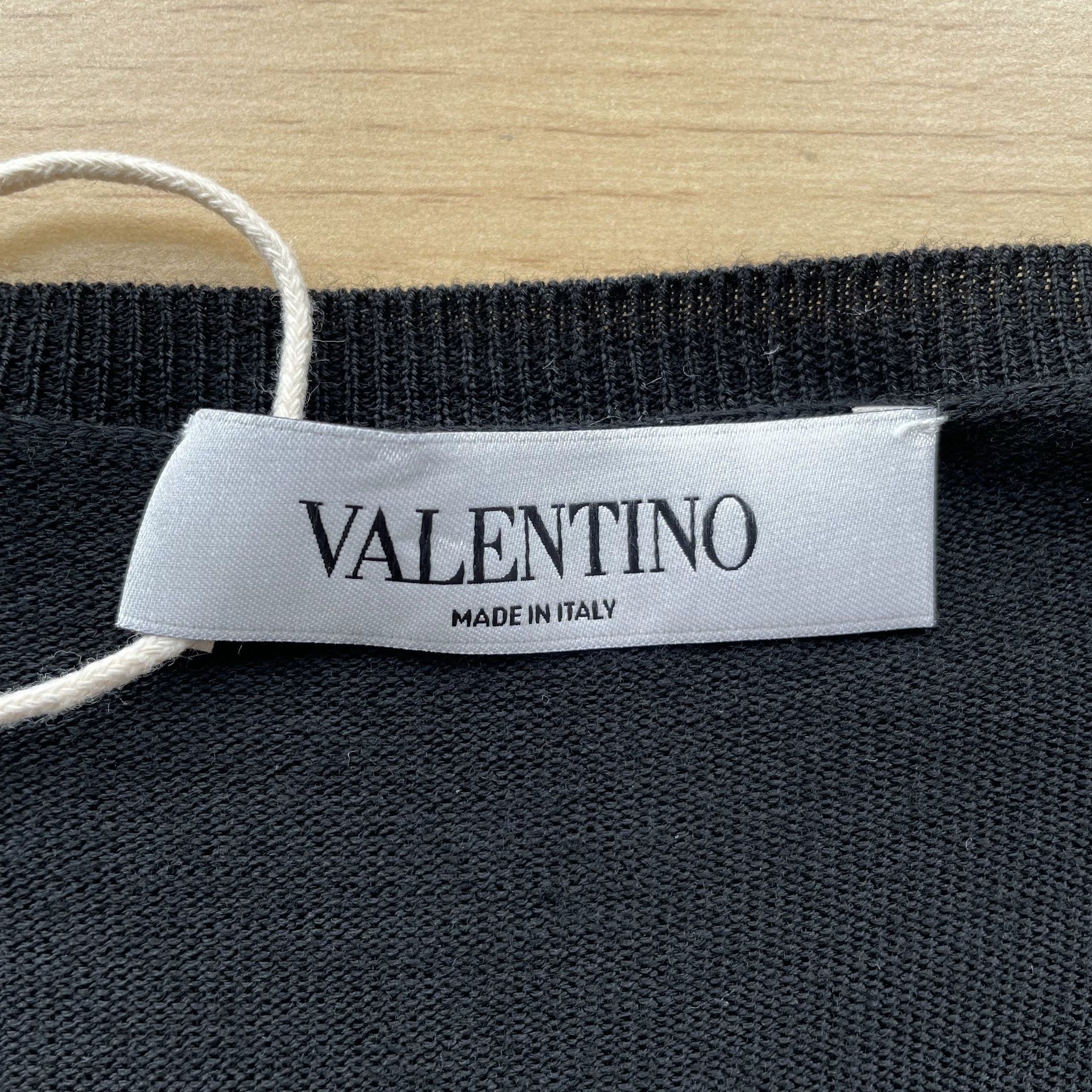 Valentino Valentino Ruffled Knit Dress Black L 99 New Size L / US 10 / IT 46 - 5 Thumbnail