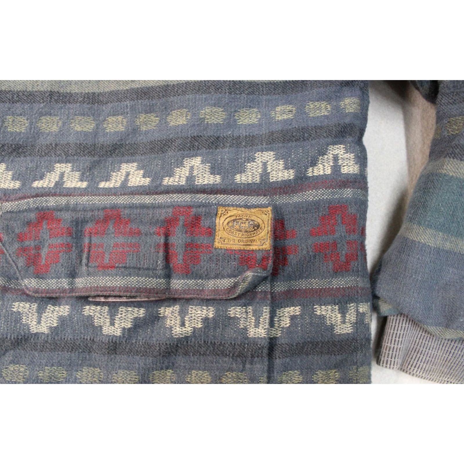 Vintage VINTAGE Pacific Coast Highway Jacket Mens Medium Hooded Aztec Full Zip 90s Size US M / EU 48-50 / 2 - 2 Thumbnail