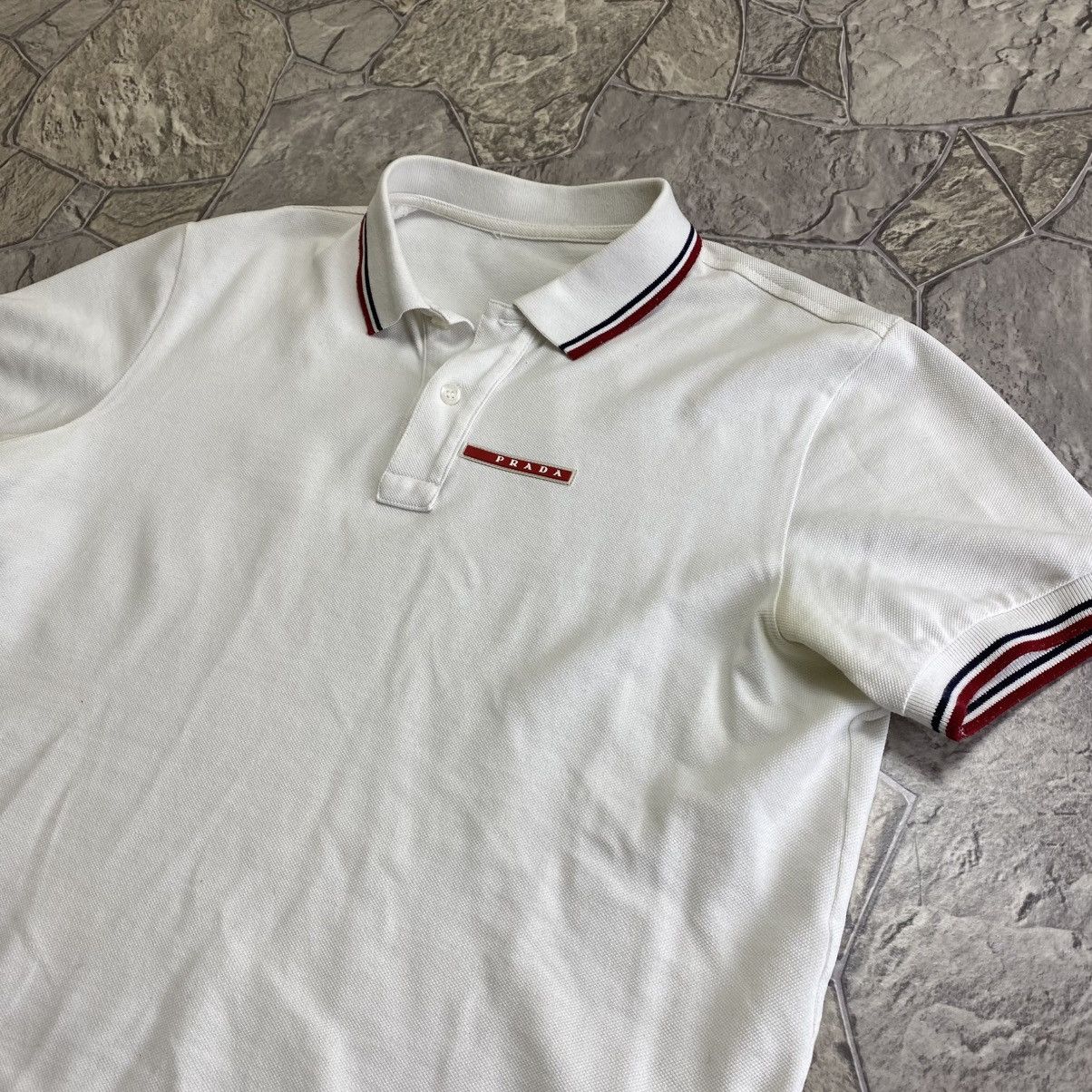 Prada Prada Polo T-Shirt Red Tab Size US M / EU 48-50 / 2 - 2 Thumbnail