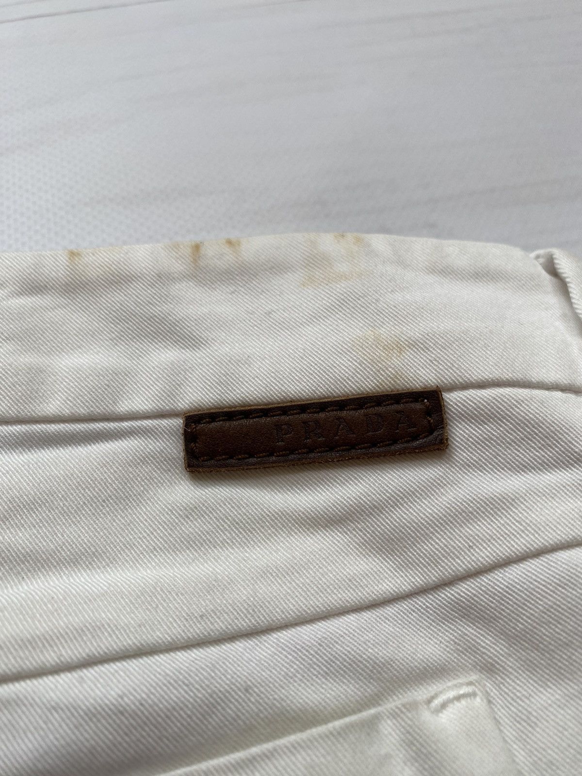 Prada Vintage Prada leather logo pants Size 26" / US 2 / IT 38 - 10 Thumbnail