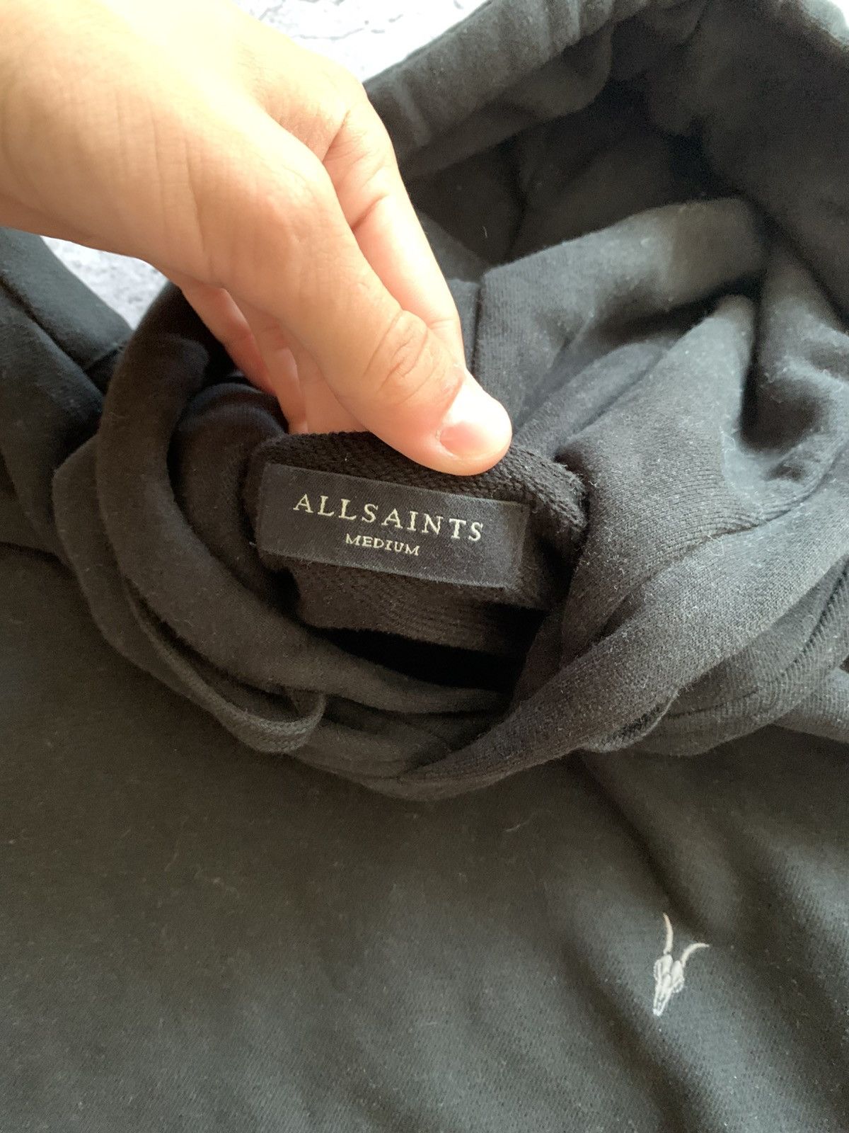 Allsaints × Vintage 🔥ALLSAINTS BLACK OVERSIZED HOODIE Size US M / EU 48-50 / 2 - 5 Thumbnail