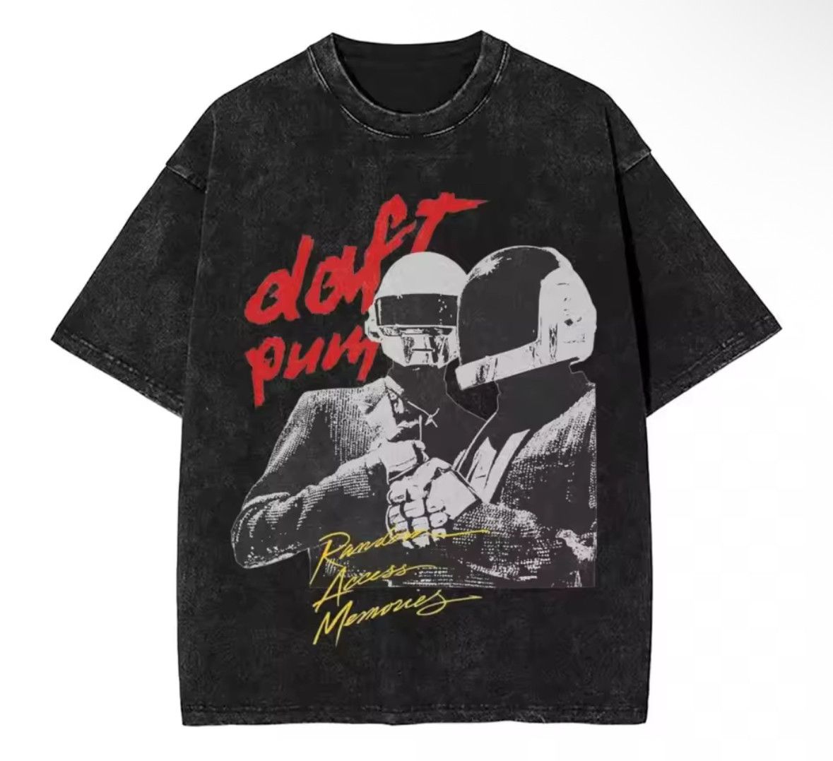 Other Vintage Hip Hop Daft Punk Homme Washed Short Sleeve T-Shirt Size US S / EU 44-46 / 1 - 1 Thumbnail