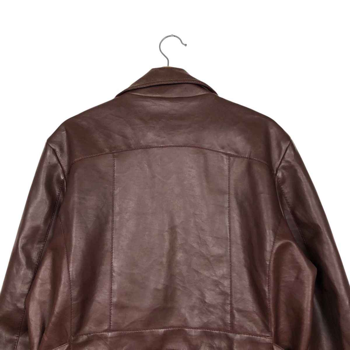 Japanese Brand 📌Vintage Soft Leather Biker Jacket JcPenny Issey Miyake Size US L / EU 52-54 / 3 - 11 Thumbnail
