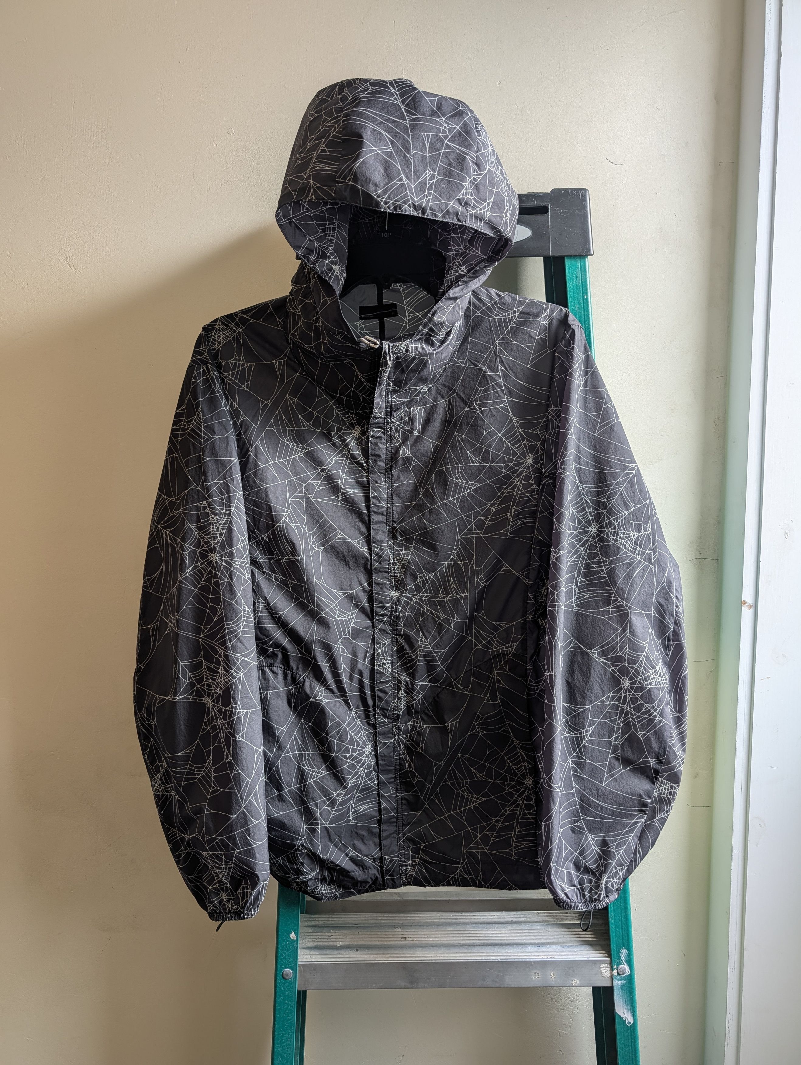Lad Musician Hooded Spider Web Zip Up Windbreaker Size US S / EU 44-46 / 1 - 8 Thumbnail