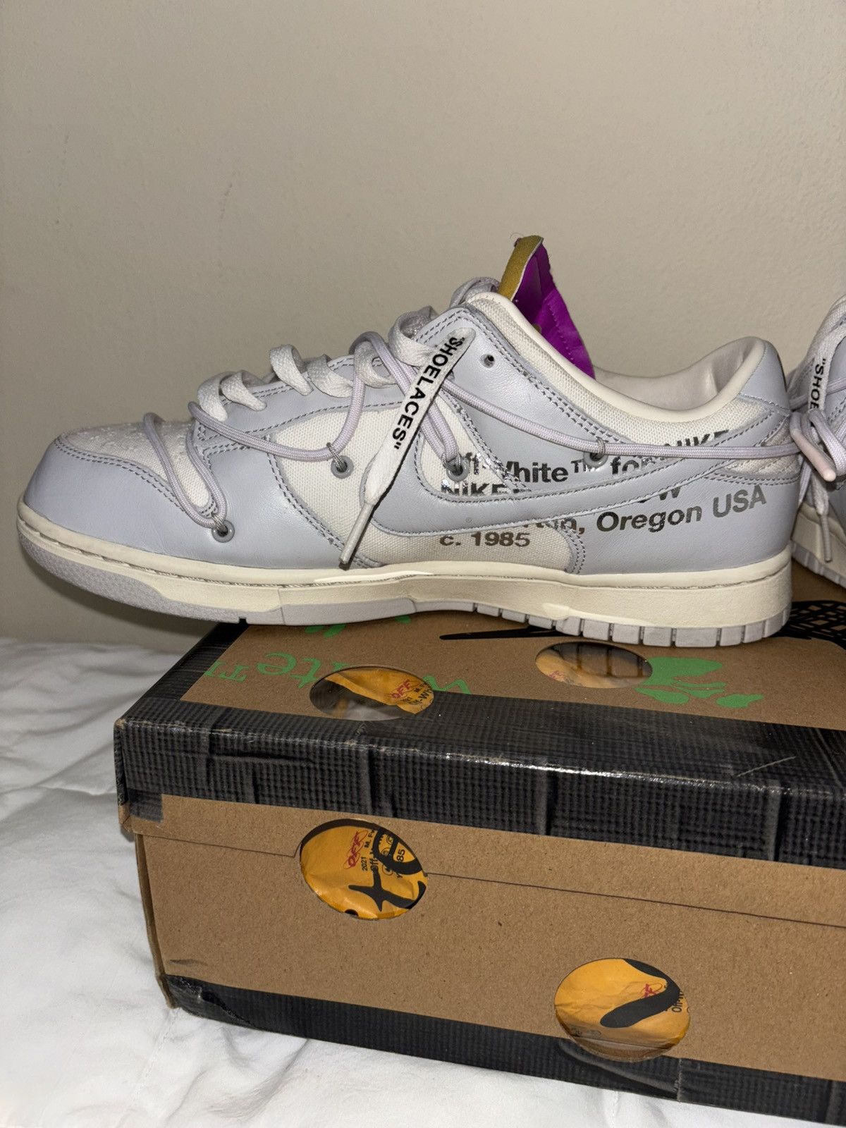 Nike × Off-White Nike Off white Dunk lot 03/50 Size US 10.5 / EU 43-44 - 7 Thumbnail