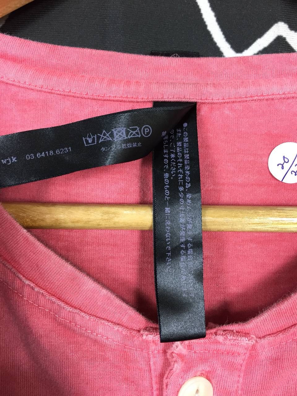 Japanese Brand × wjk Wjk Japanese Avantgarde Cut Edge Basic Plain Henley Neck Tee Size US L / EU 52-54 / 3 - 12 Thumbnail