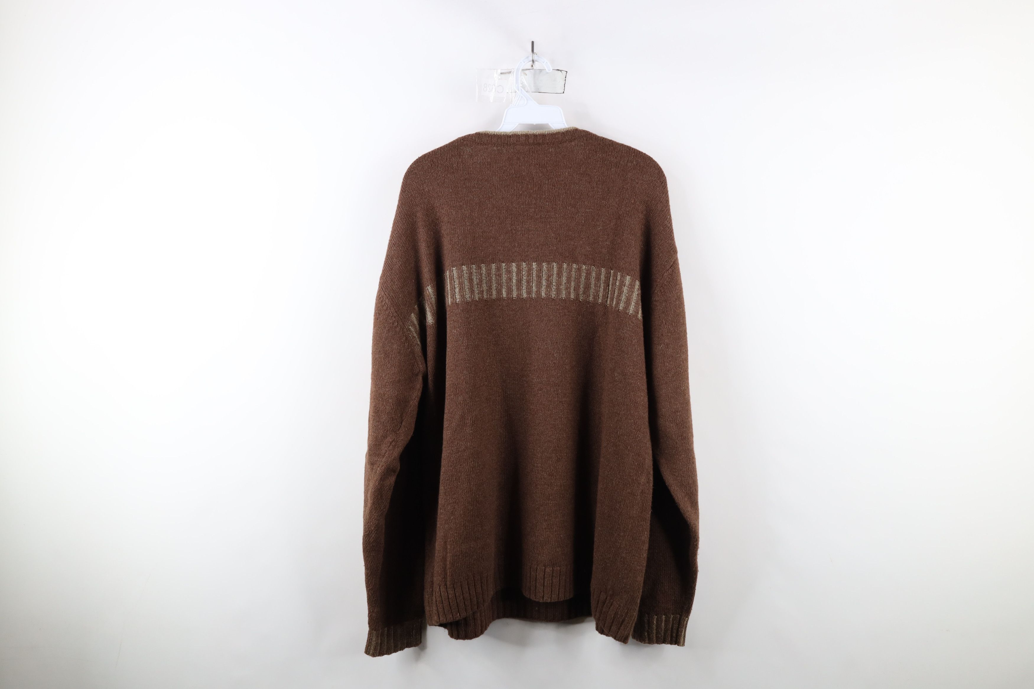 Columbia × Vintage Vintage 90s Y2K Columbia Wool Blend Ribbed Knit Sweater Size US L / EU 52-54 / 3 - 10 Thumbnail
