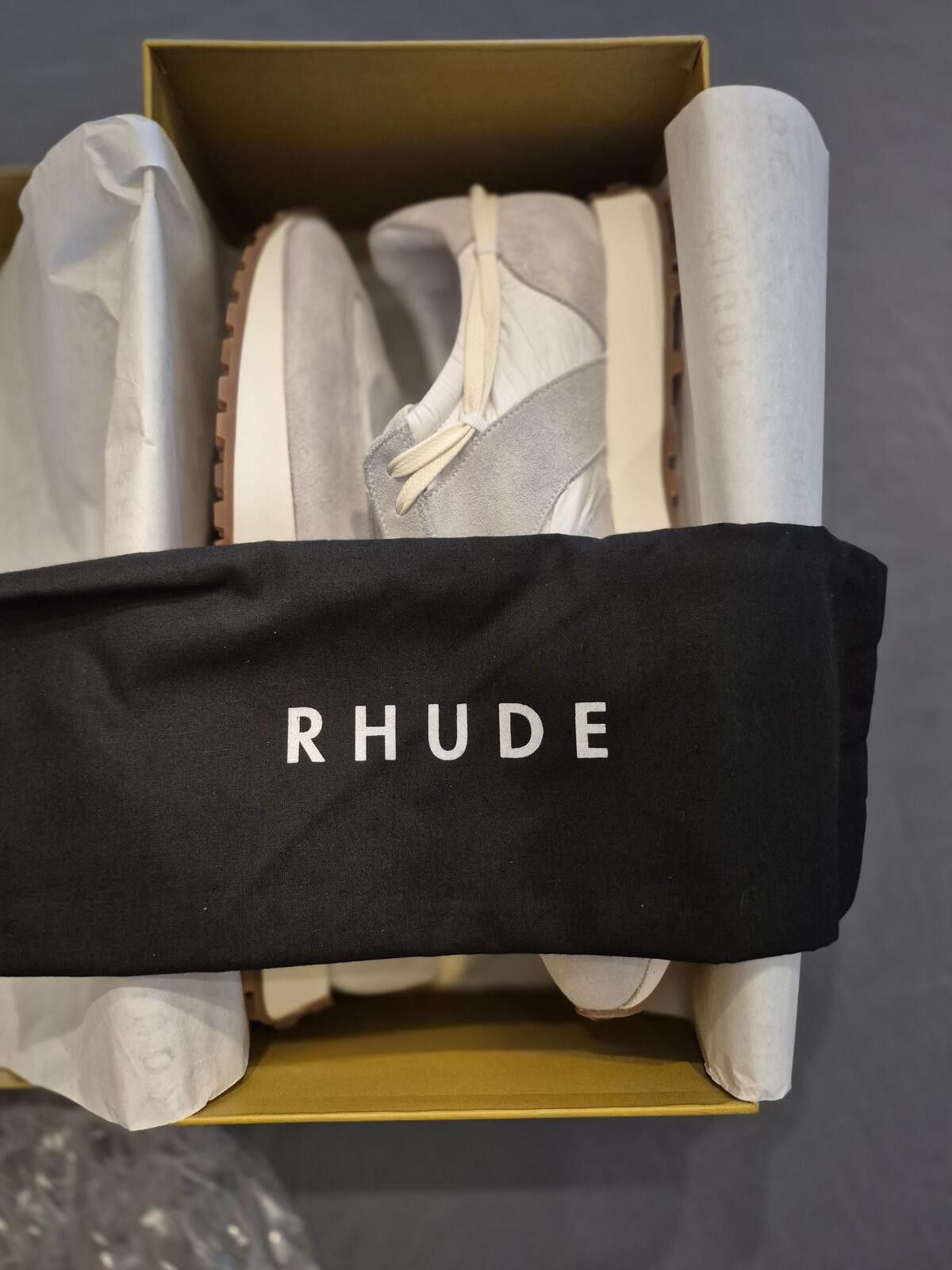 Rhude RHUDE Runners 12 M White/Grey Brand New Size US 12 / EU 45 - 5 Thumbnail