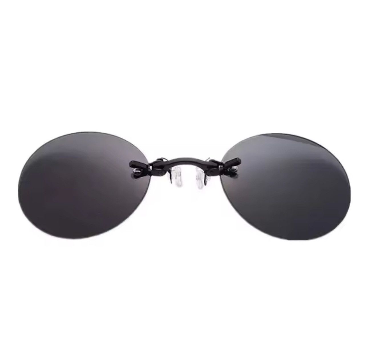 Electric Visual Clip On Nose Glasses Round Rimless Matrix Morpheus Sunglasse Size ONE SIZE - 1 Thumbnail