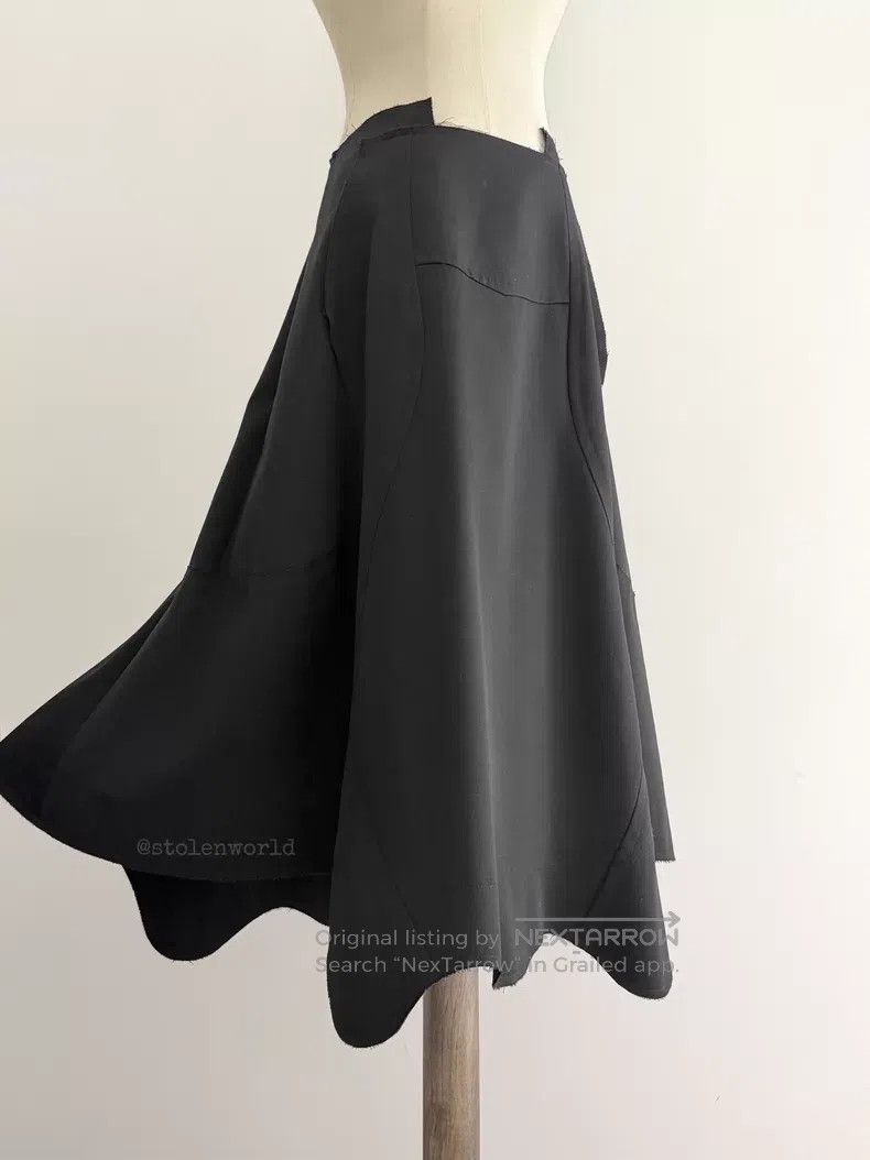Comme des Garcons Comme Des Garcons size S Lace Hem Deconstructed Skirt Size 23" - 5 Thumbnail