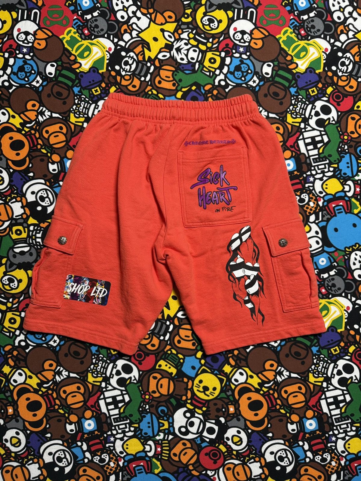 Chrome Hearts Chrome Hearts Matty Boy Orange Spark Shorts Size US 30 / EU 46 - 10 Thumbnail