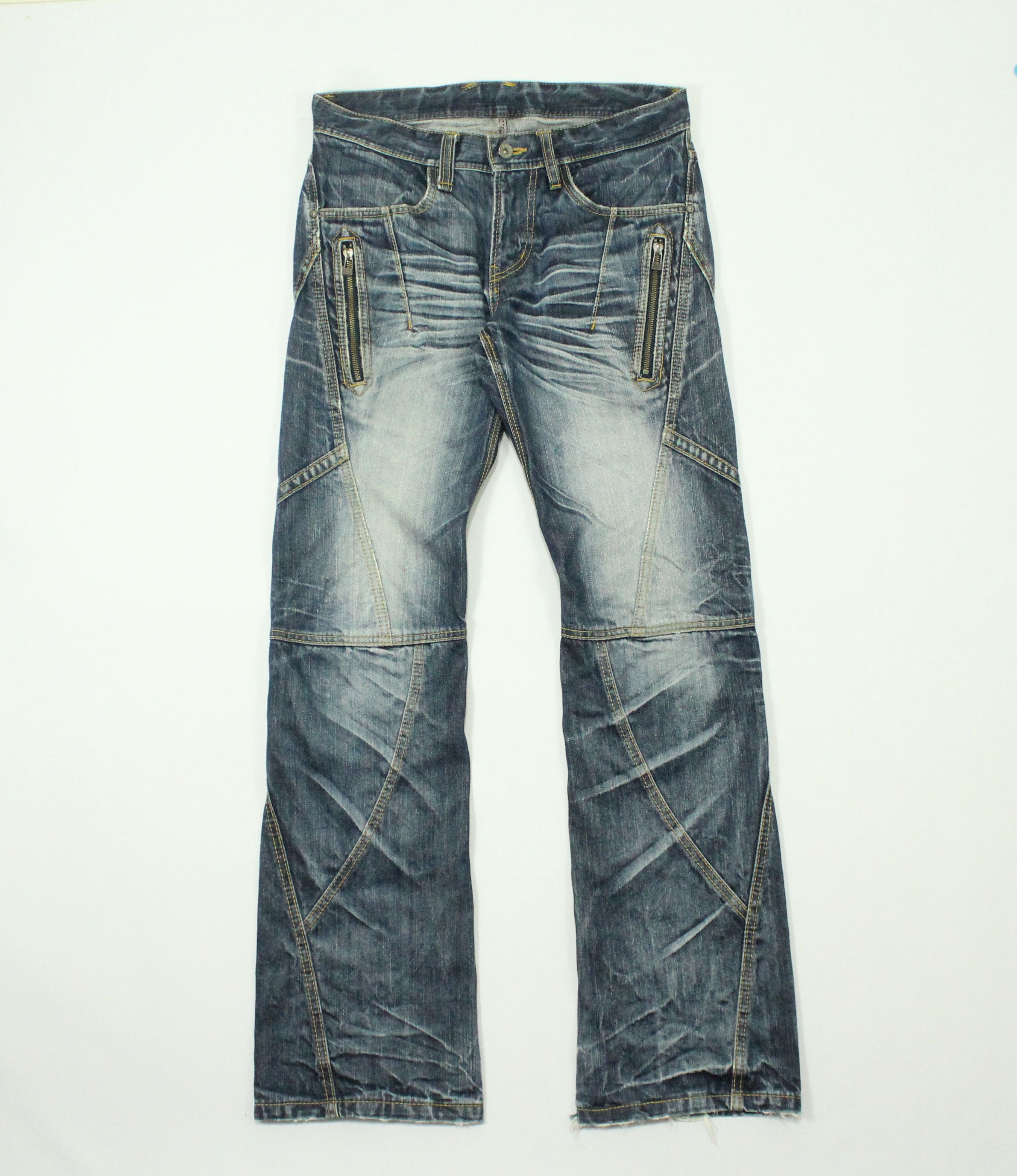 Matsuda Flared NICOLE HIDEAWAYS Denim Distressed kAPITAL LGB Style Size US 32 / EU 48 - 1 Thumbnail